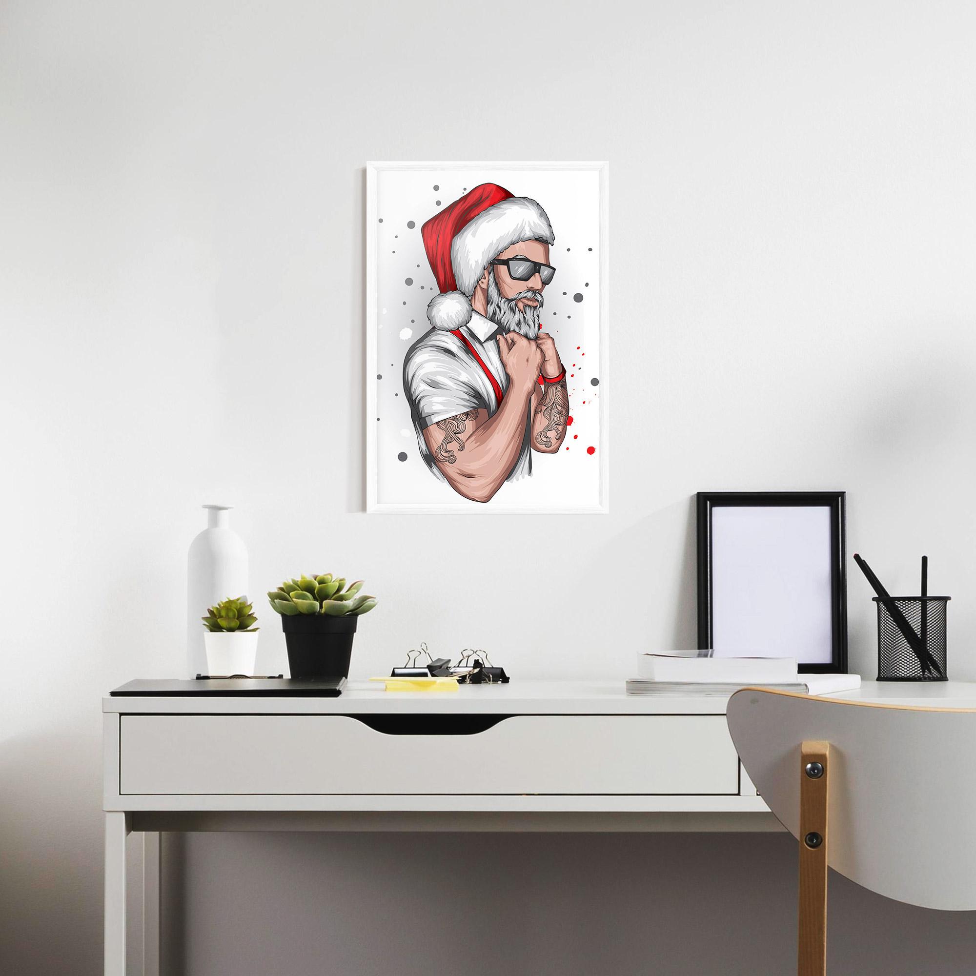 Gerahmte Poster Tattoo Santa mockup 7