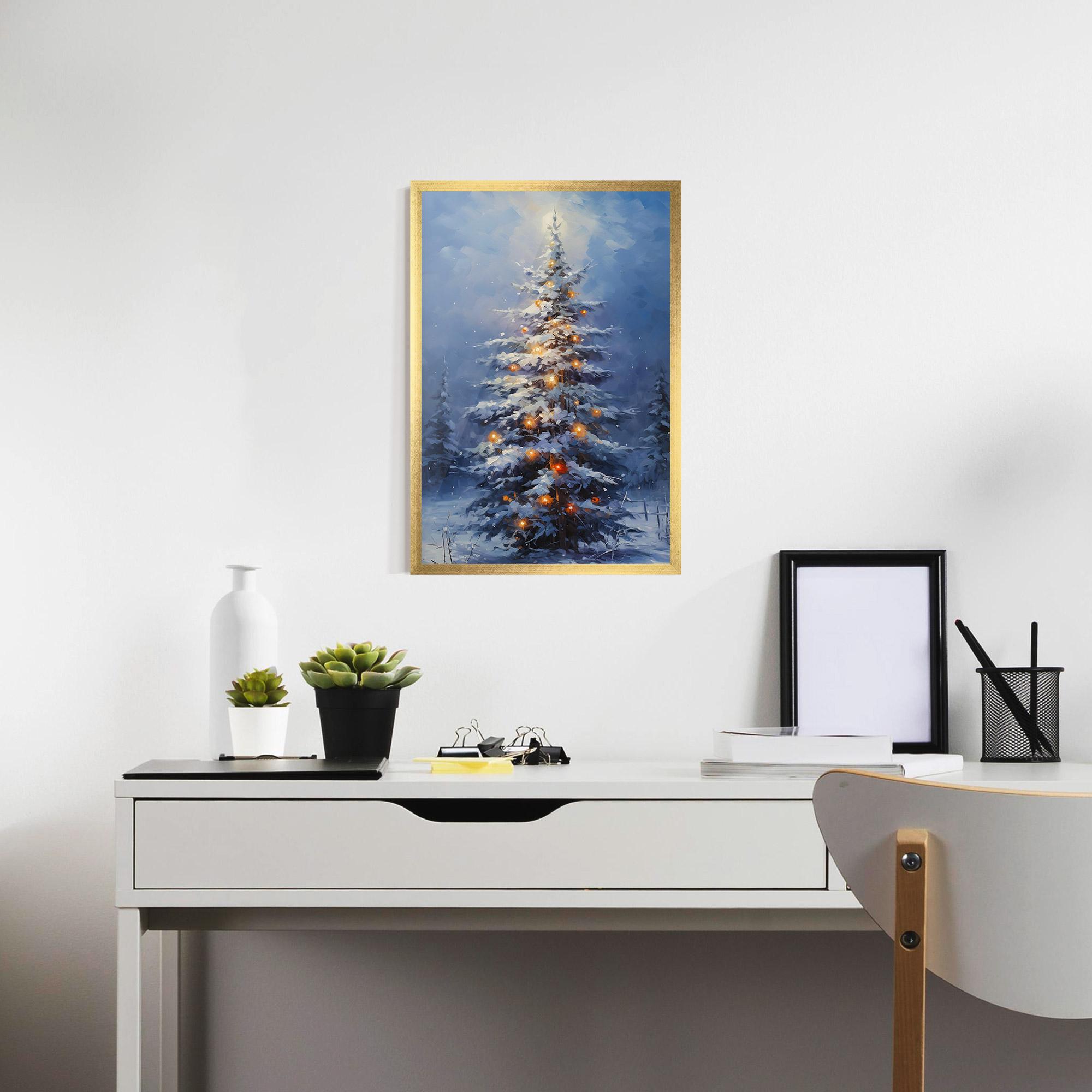 Gerahmte Poster Tall Slender Tree mockup 7