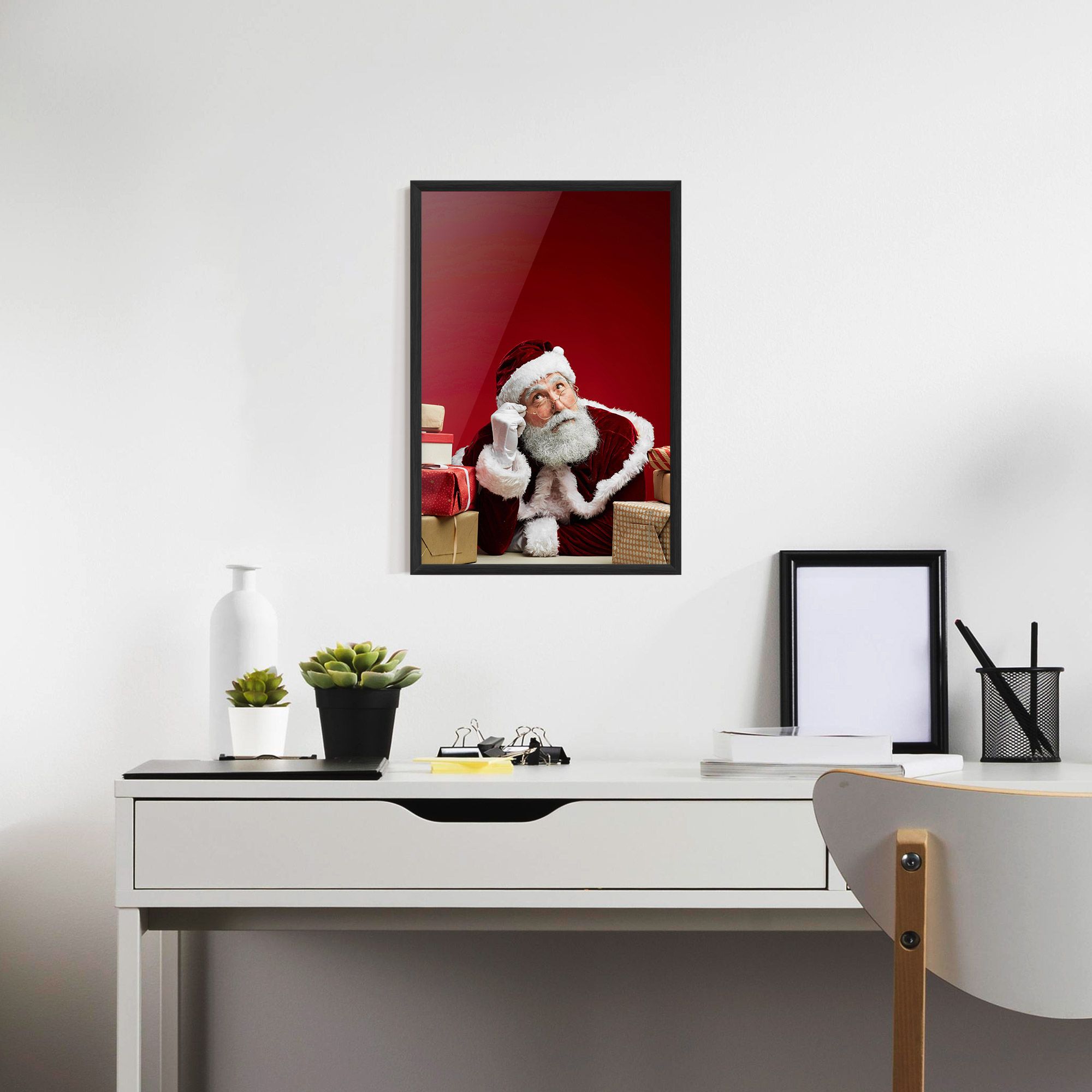 Pensive Santa mockup 7