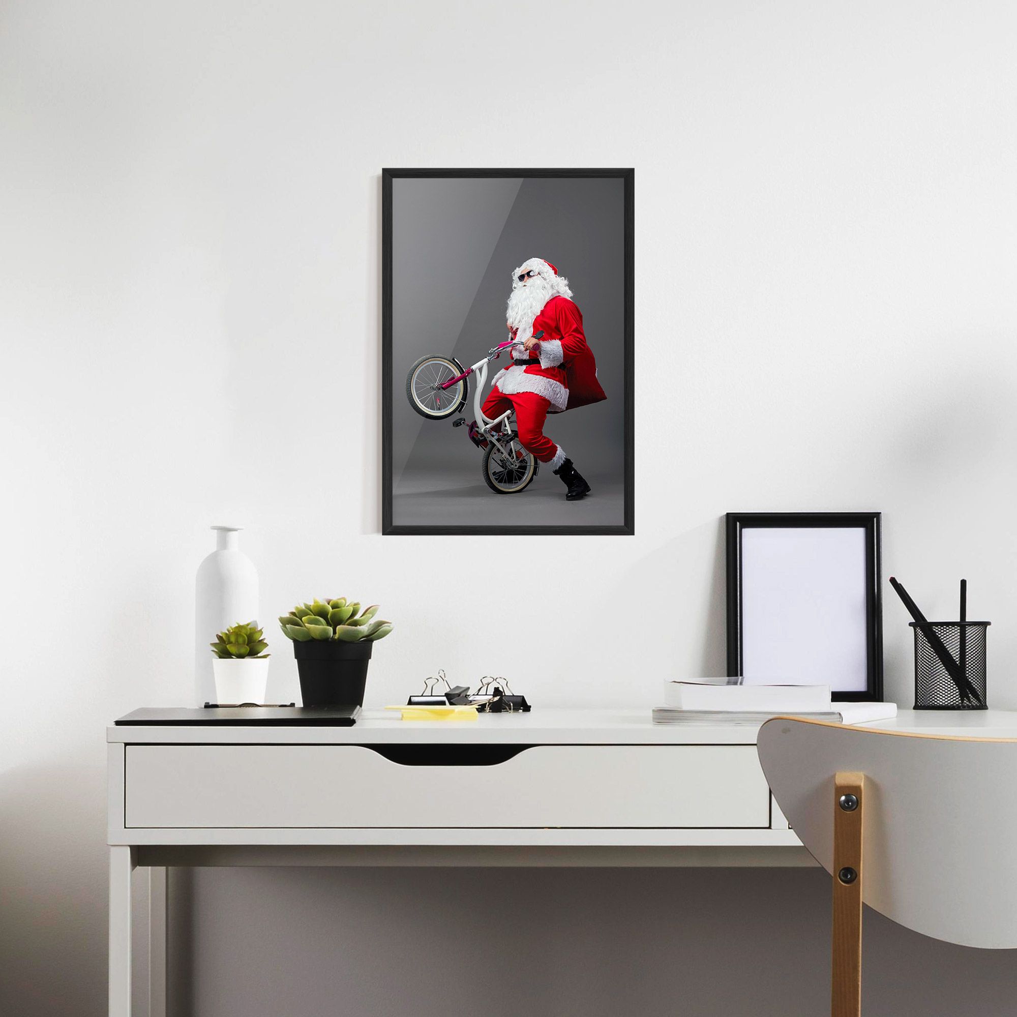 Santa Rides Bicycle mockup 7