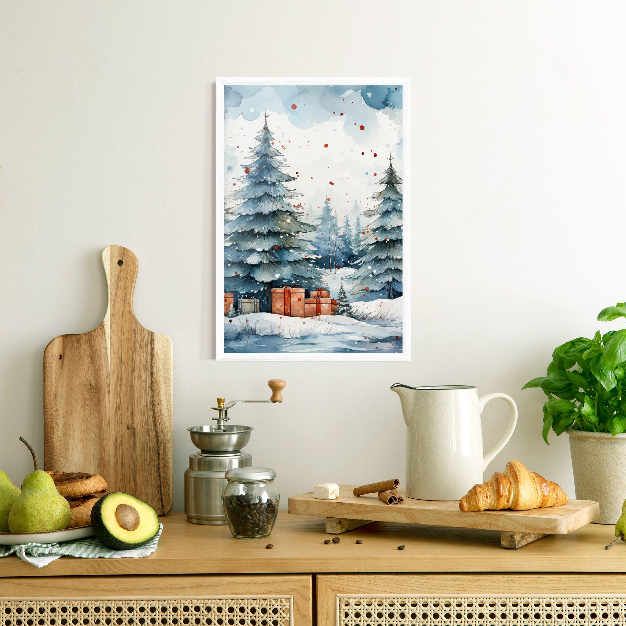 Watercolor Christmas mockup 8
