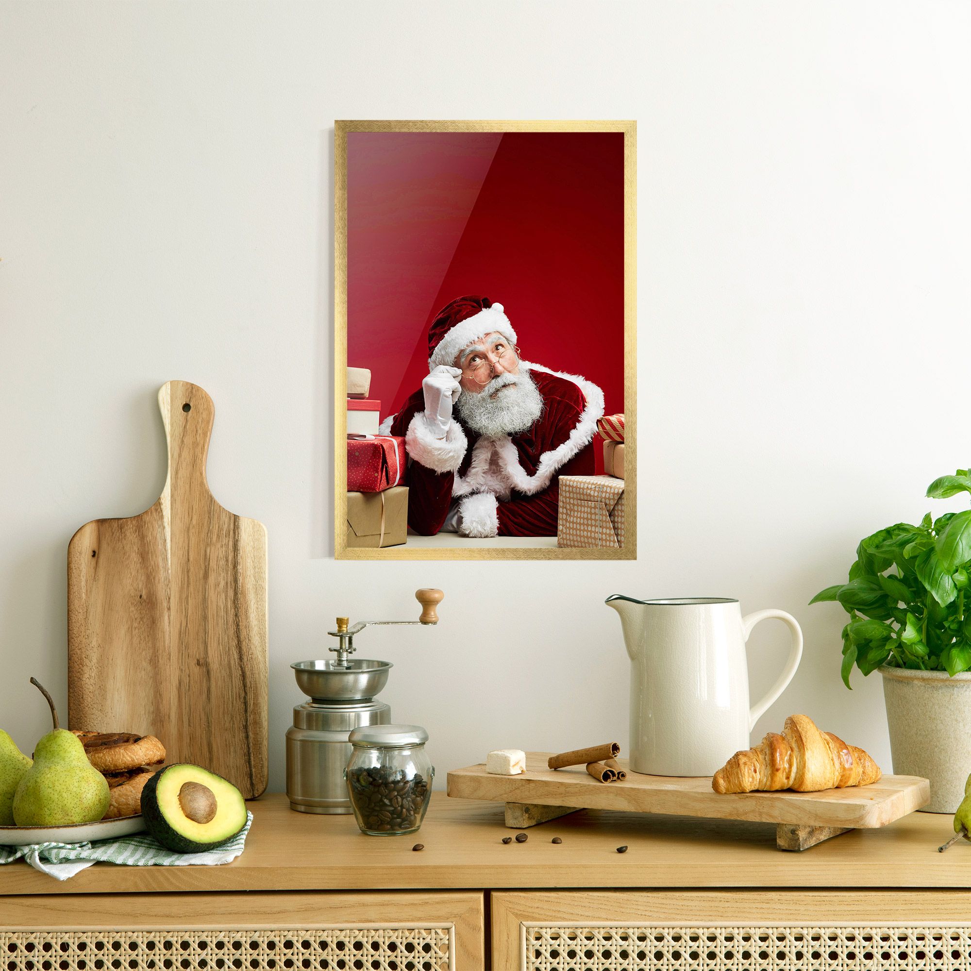Pensive Santa mockup 8