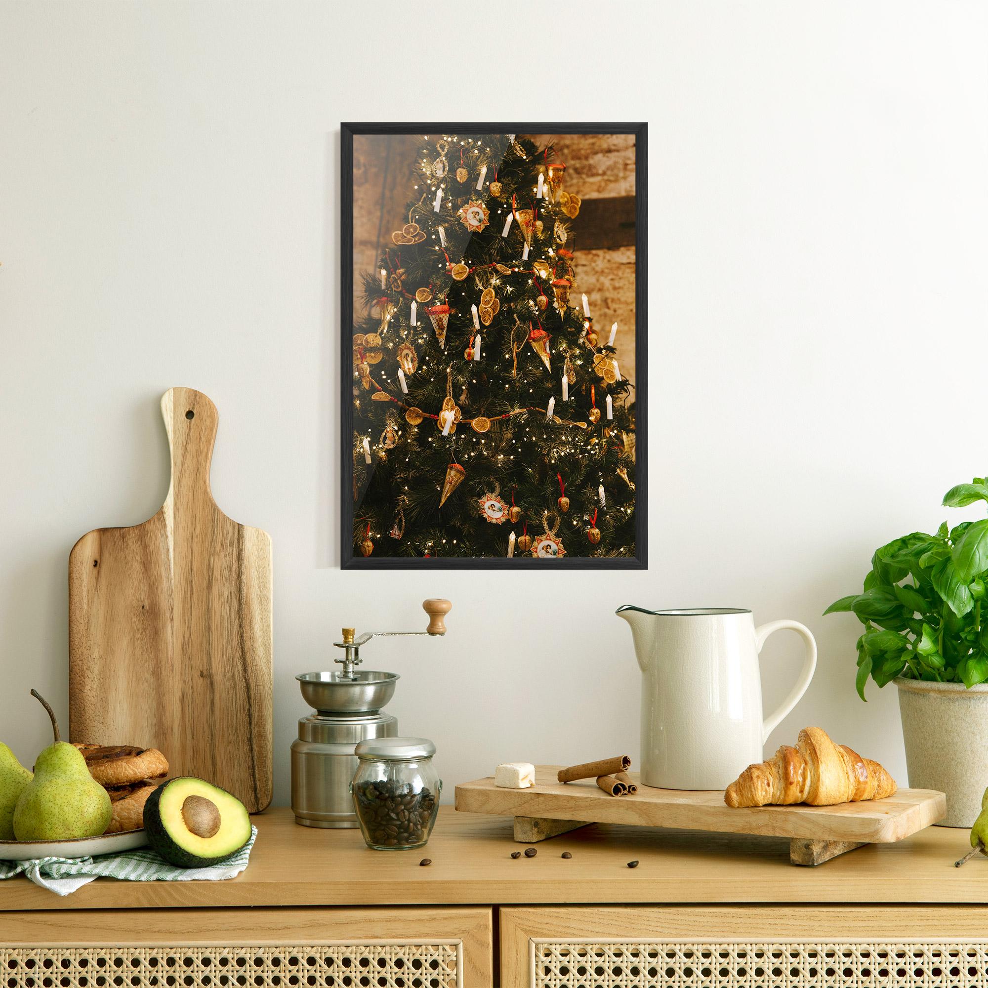 Gerahmte Poster Orange Christmas Decor mockup 8
