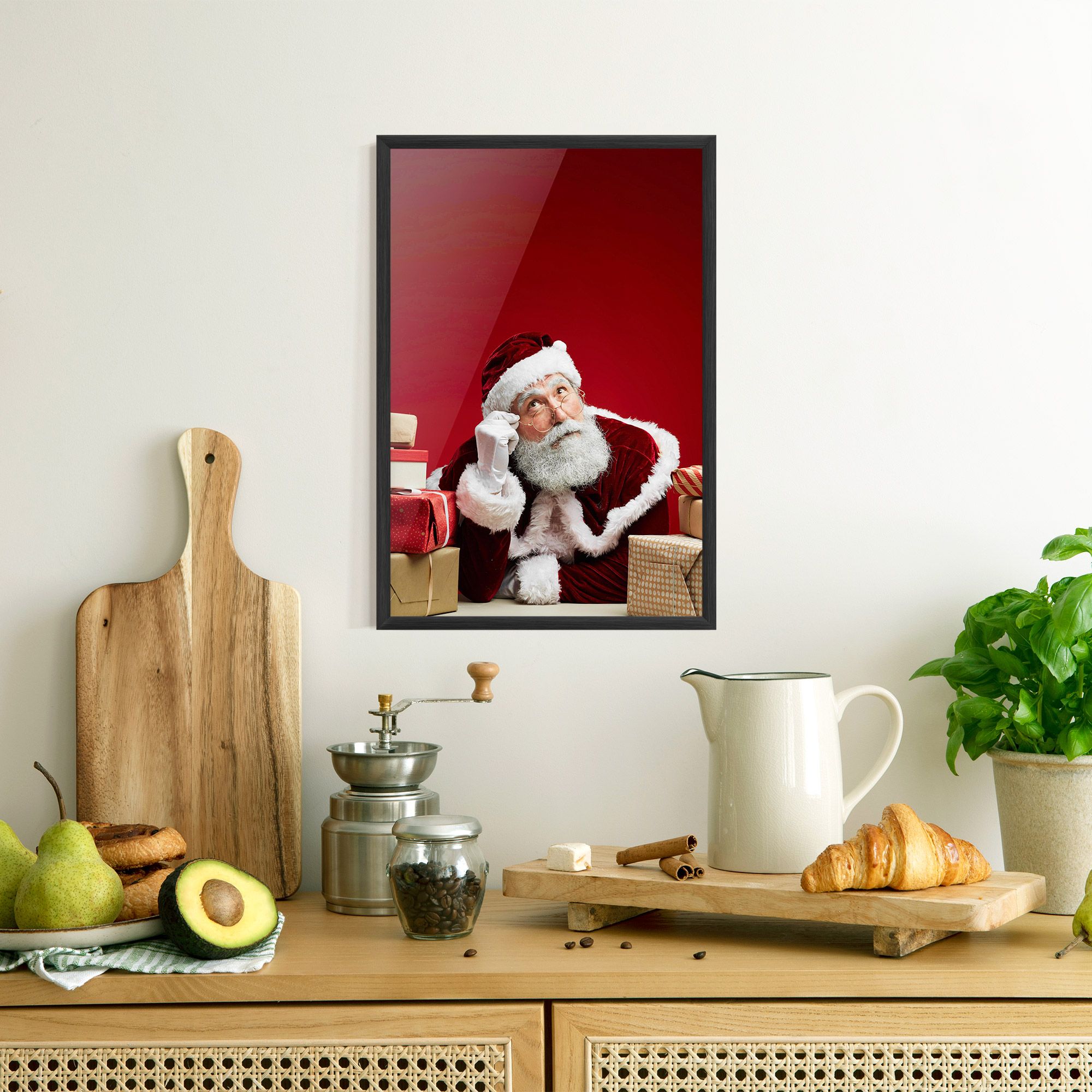 Pensive Santa mockup 8