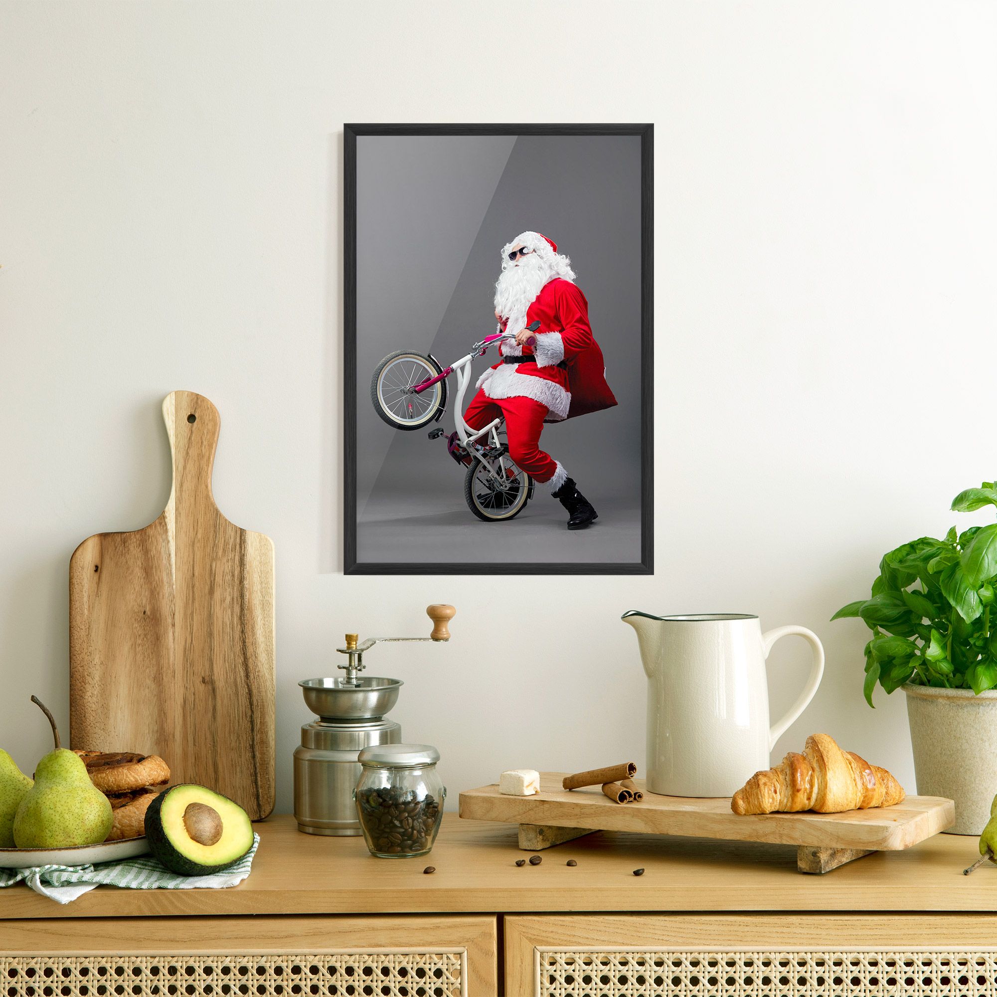 Santa Rides Bicycle mockup 8