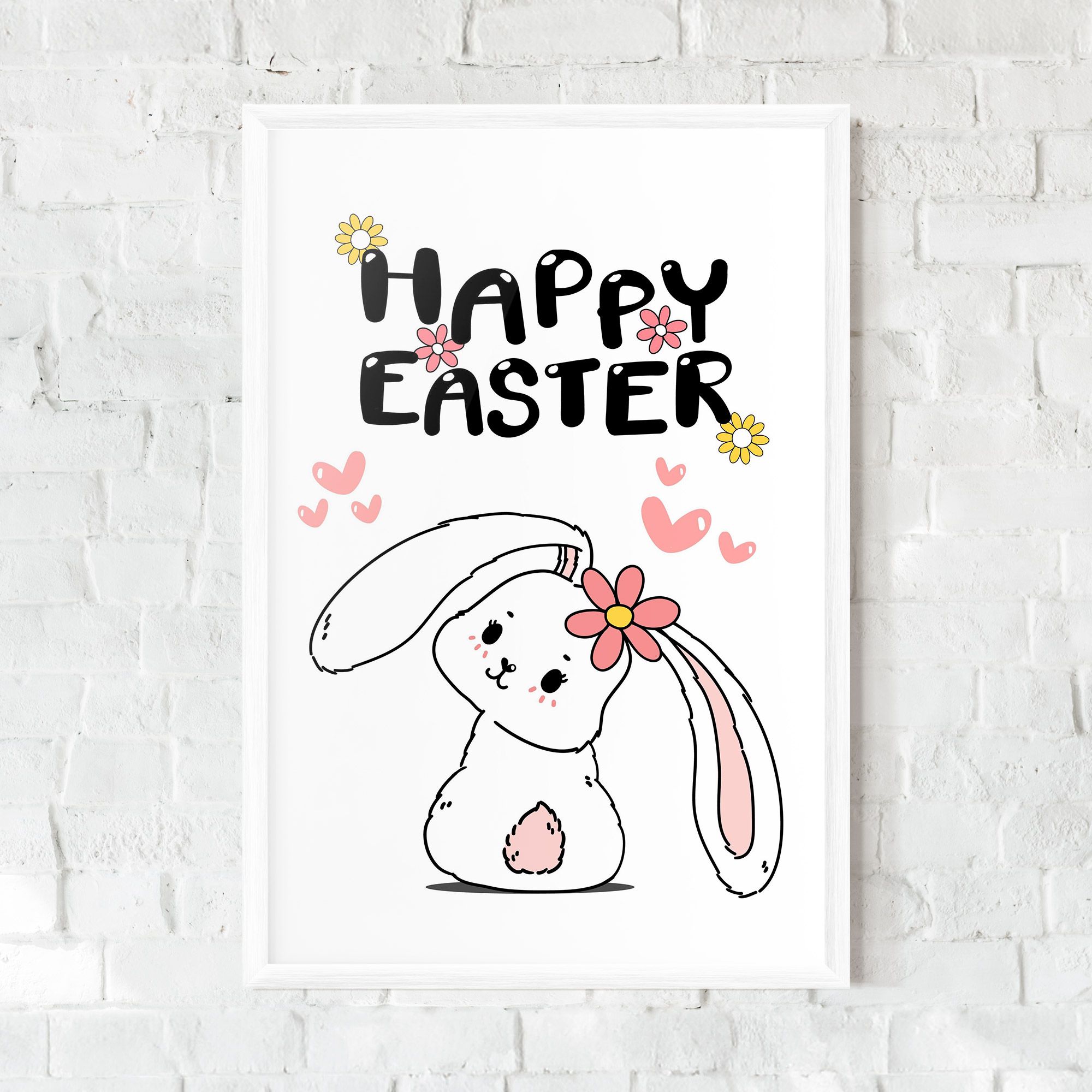 Cute Spring Bunny mockup 0