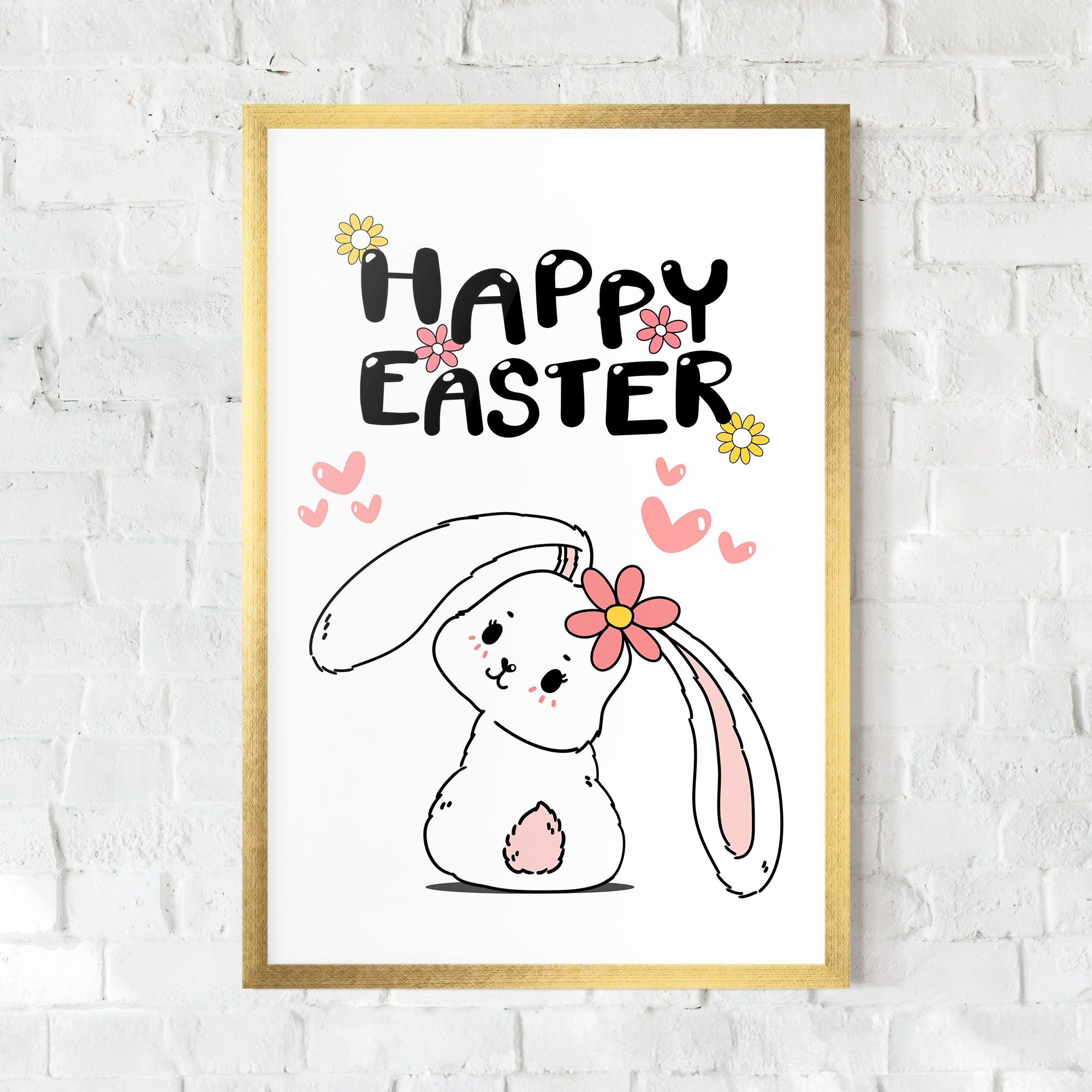 Cute Spring Bunny mockup 0