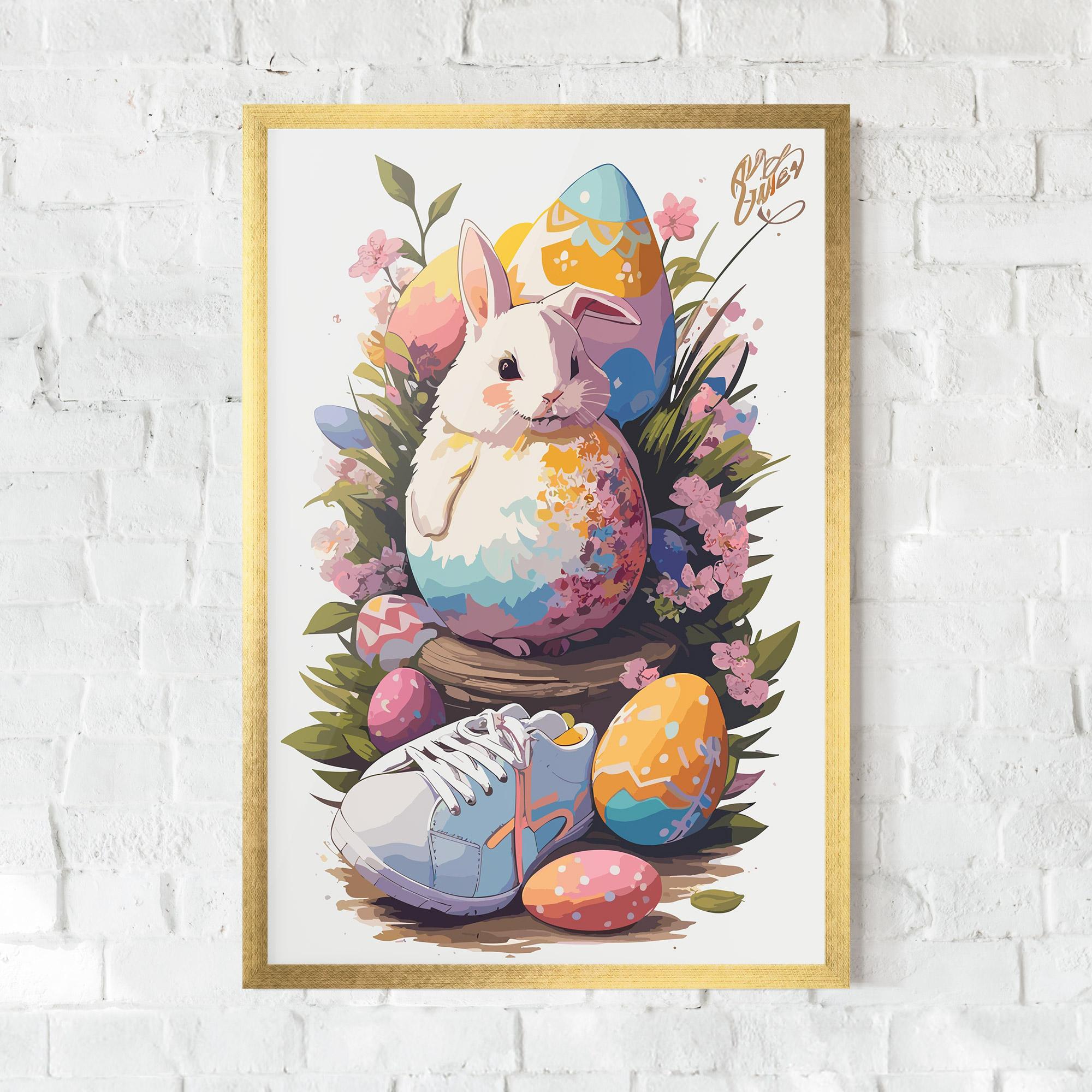 Gerahmte Poster Fatt Cute Bunny mockup 0