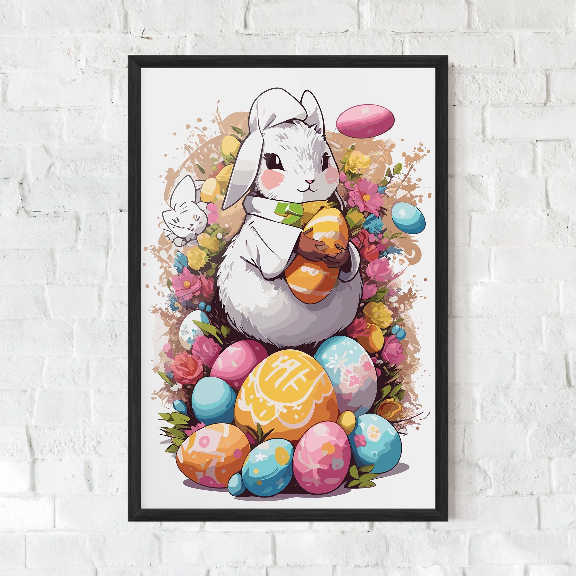 White Easter Bunny mockup 0