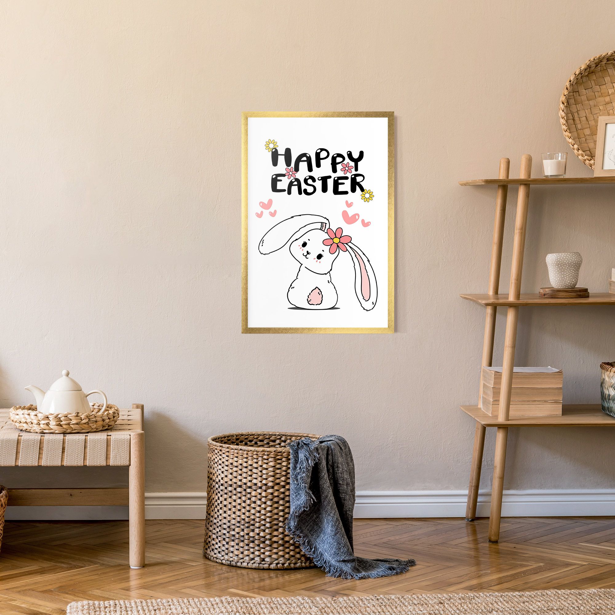 Cute Spring Bunny mockup 9