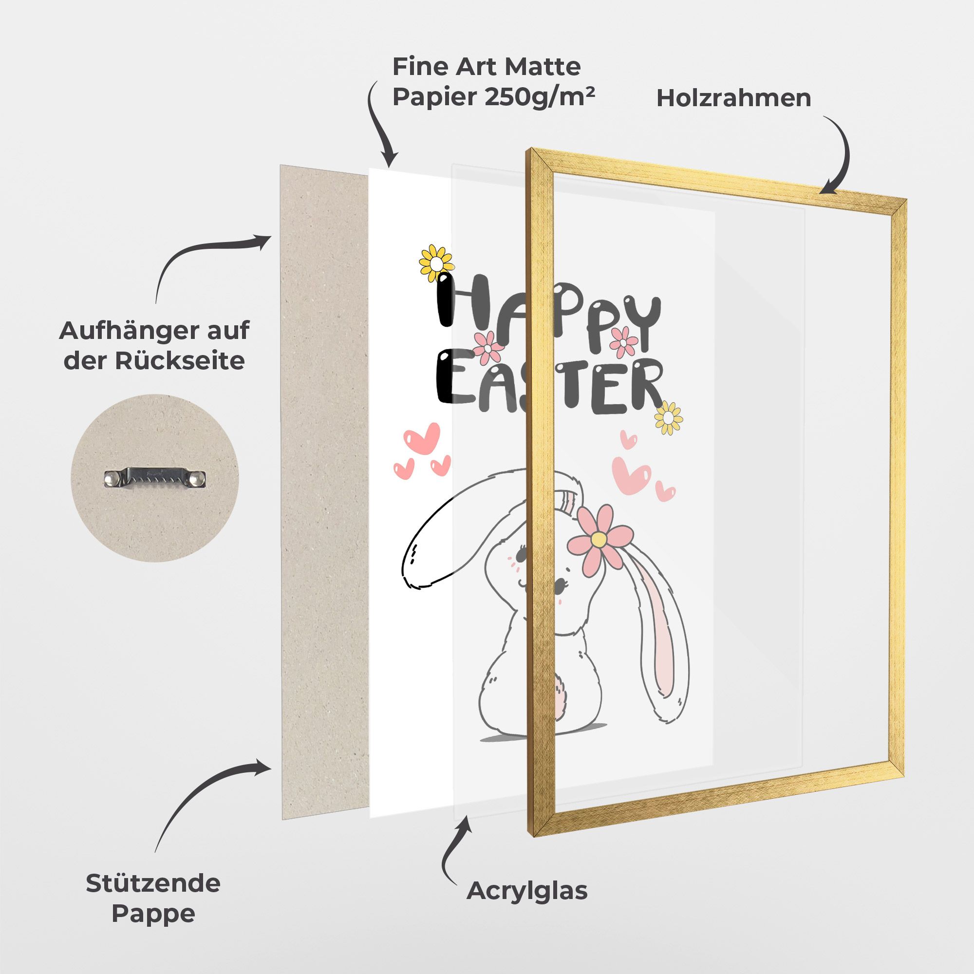 Cute Spring Bunny mockup 1