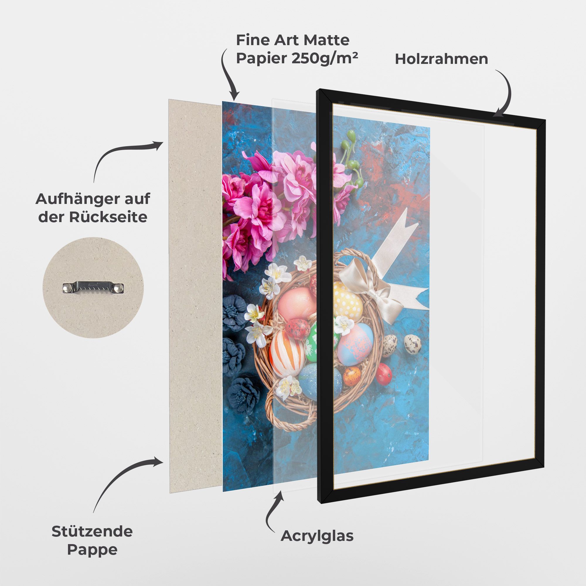 Colored Easter Eggs mockup 1