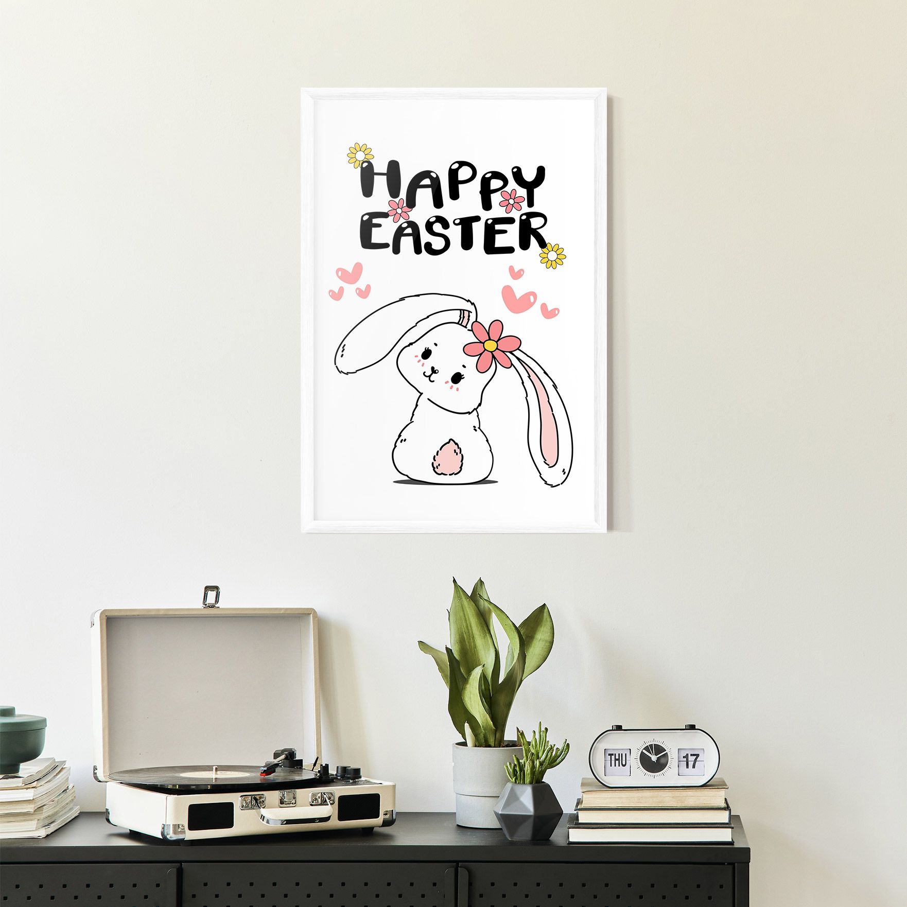 Cute Spring Bunny mockup 2