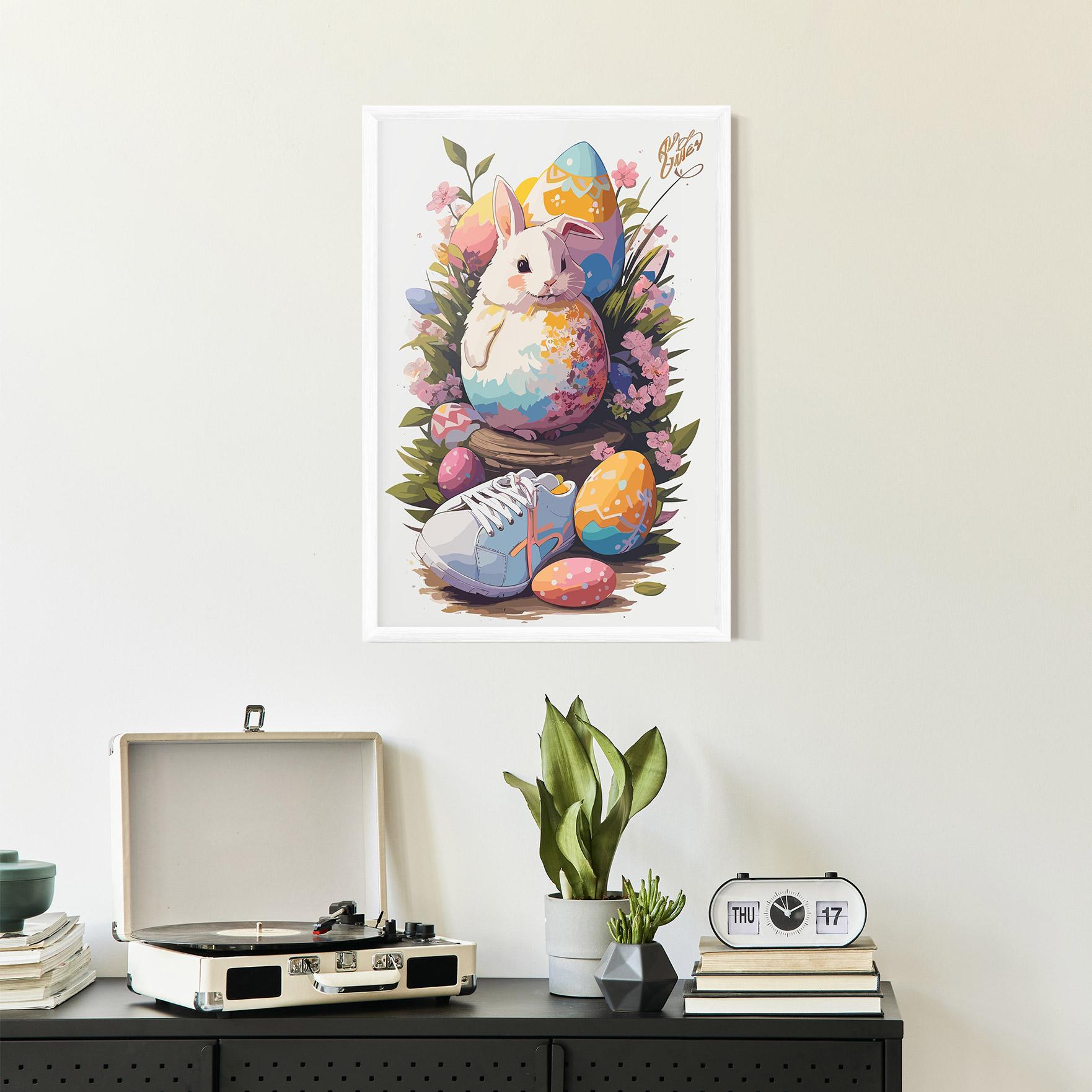 Gerahmte Poster Fatt Cute Bunny mockup 2