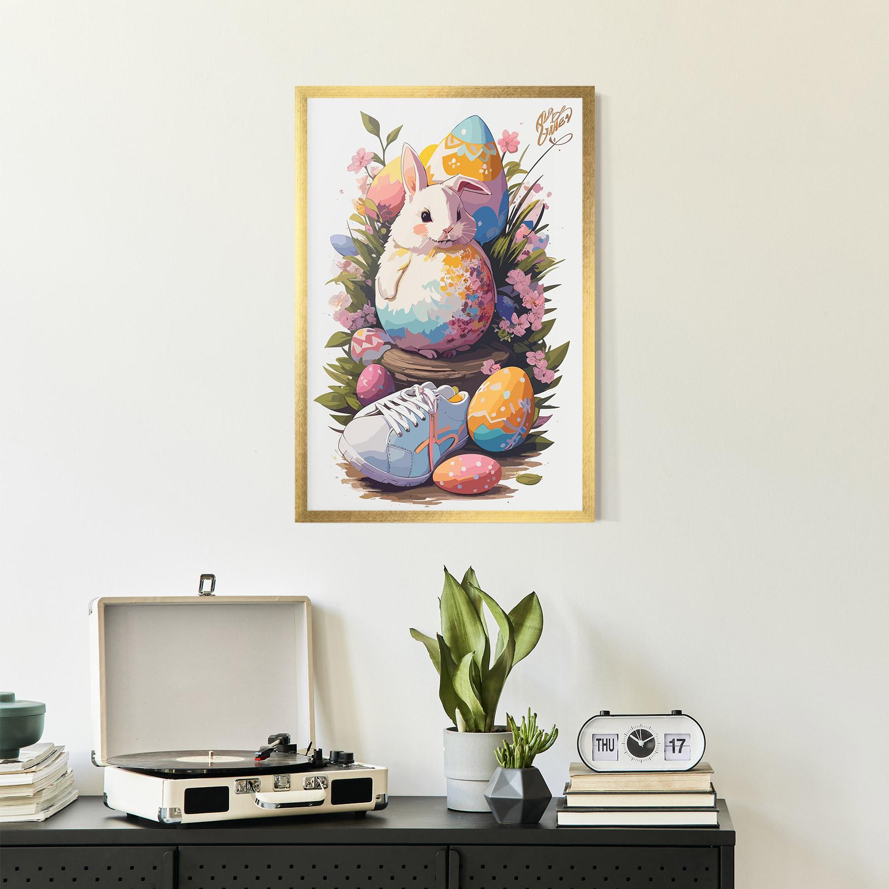 Gerahmte Poster Fatt Cute Bunny mockup 2