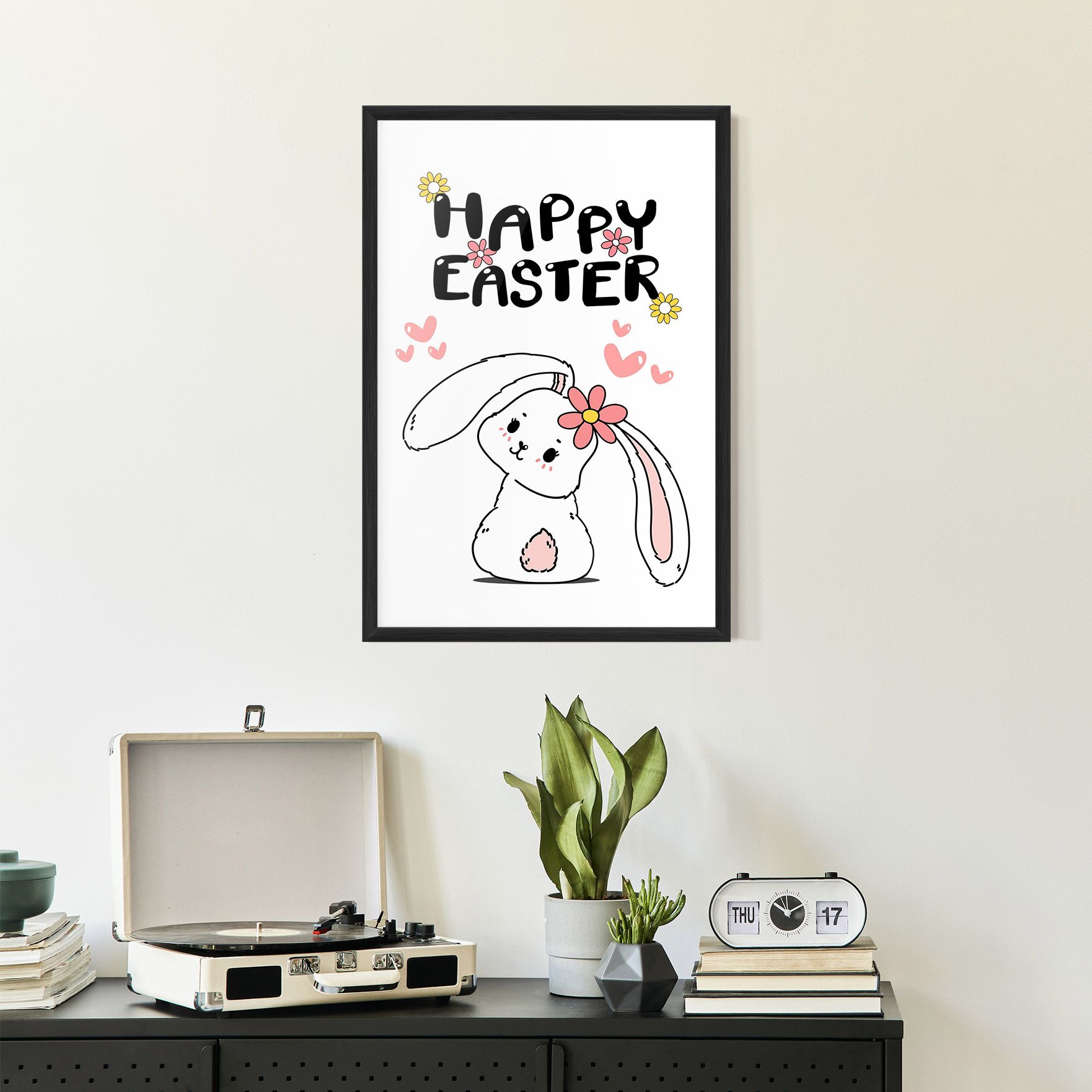 Cute Spring Bunny mockup 2