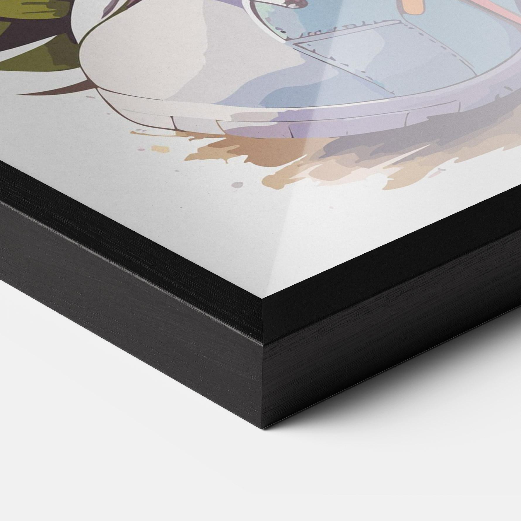 Gerahmte Poster Fatt Cute Bunny mockup 3