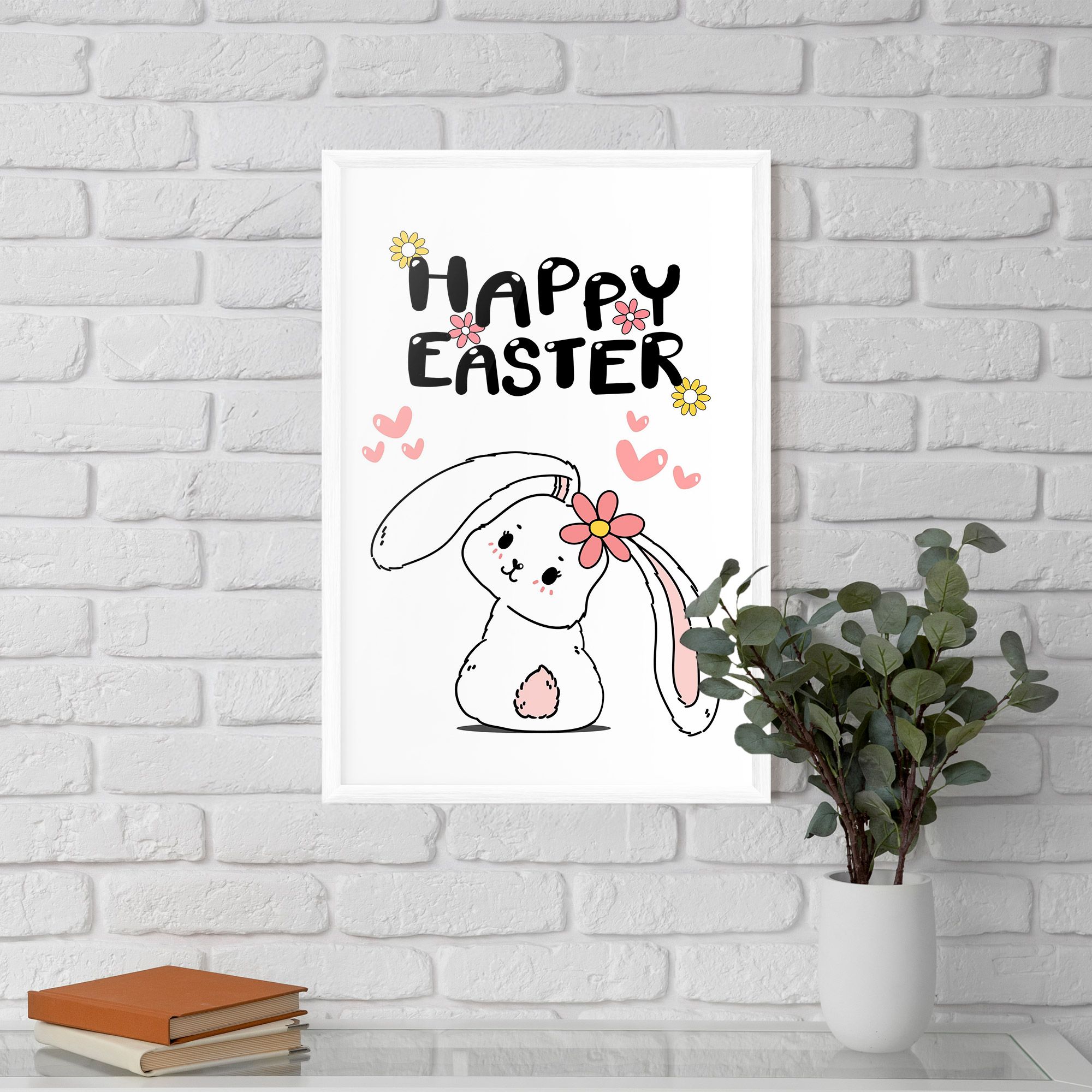 Cute Spring Bunny mockup 5