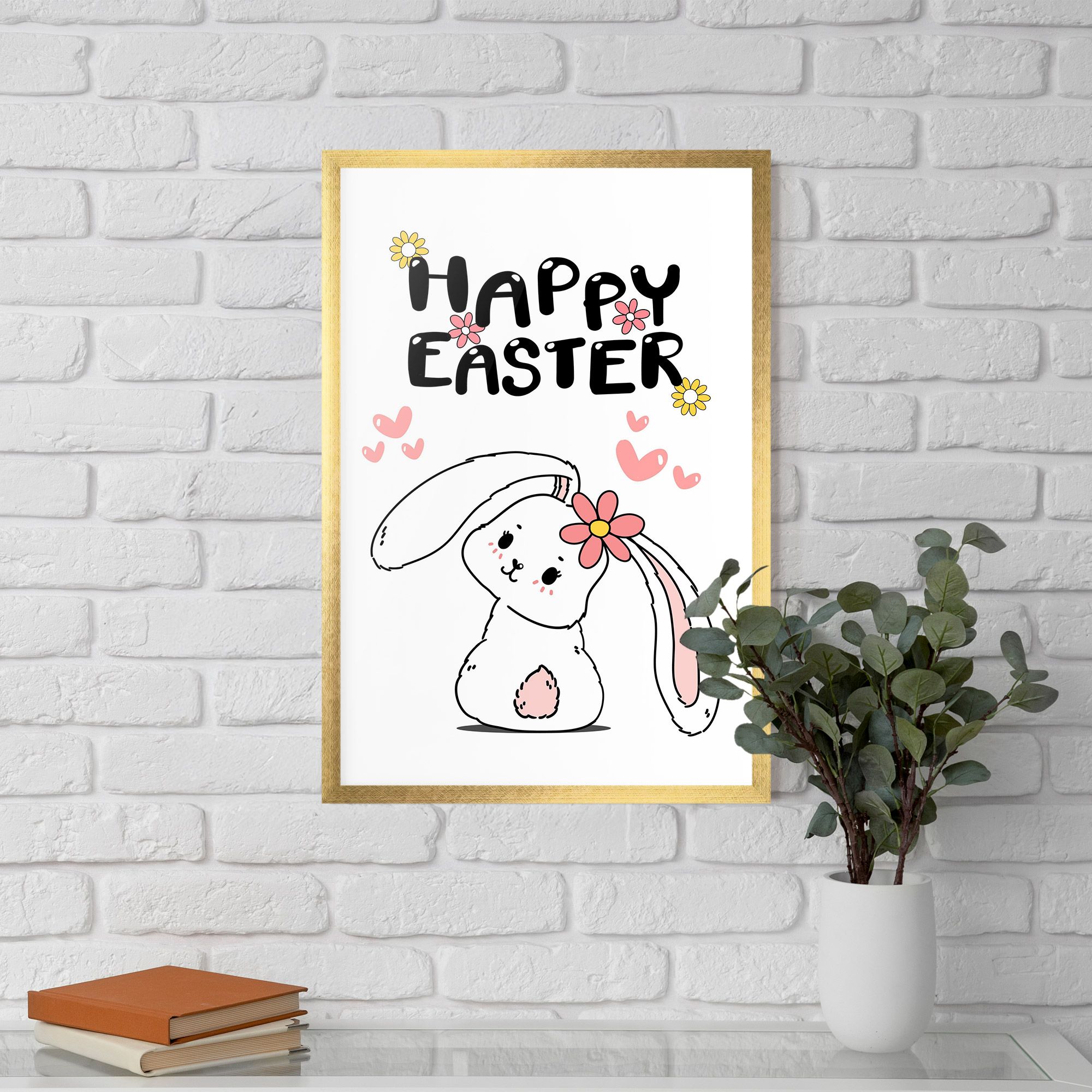 Cute Spring Bunny mockup 5