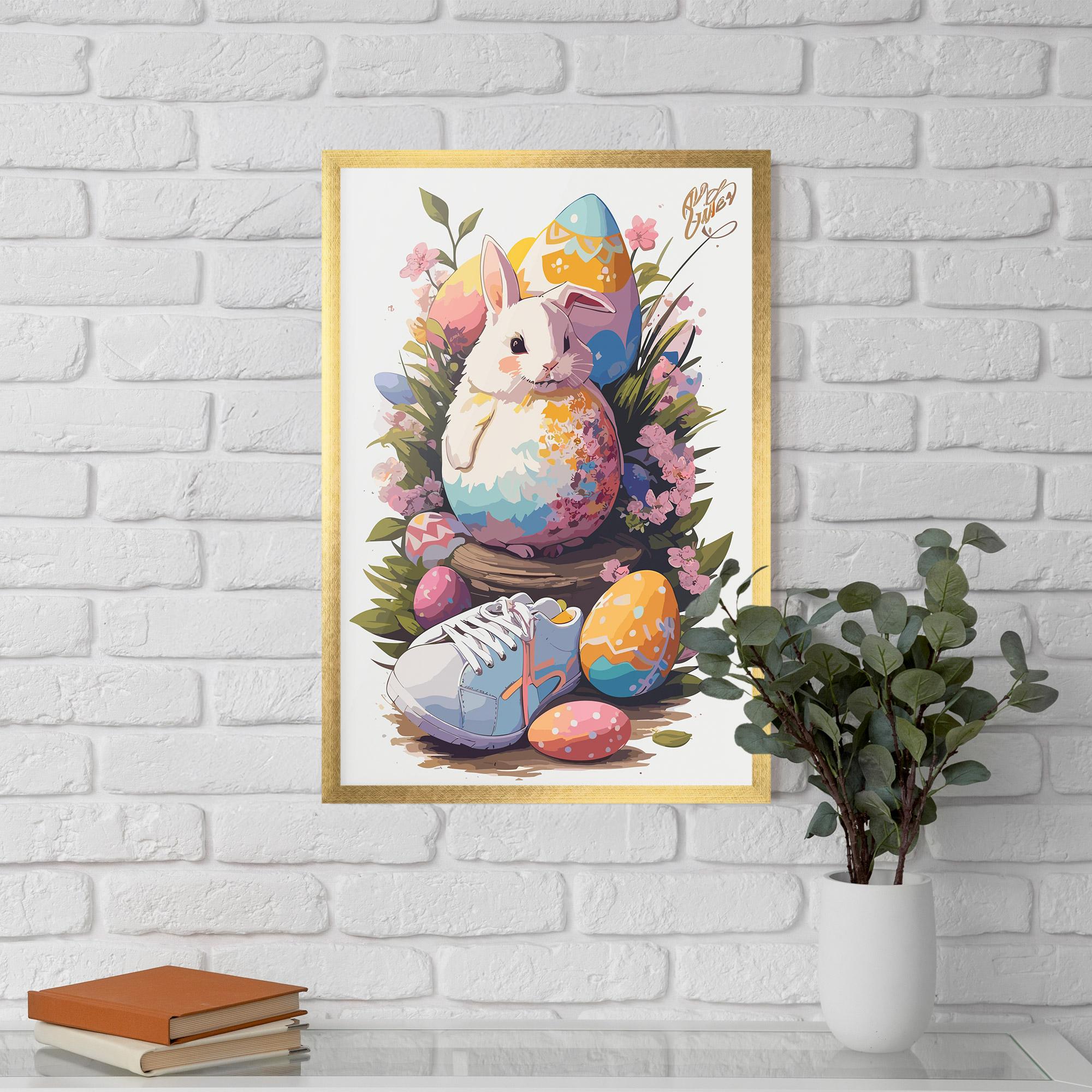 Gerahmte Poster Fatt Cute Bunny mockup 5