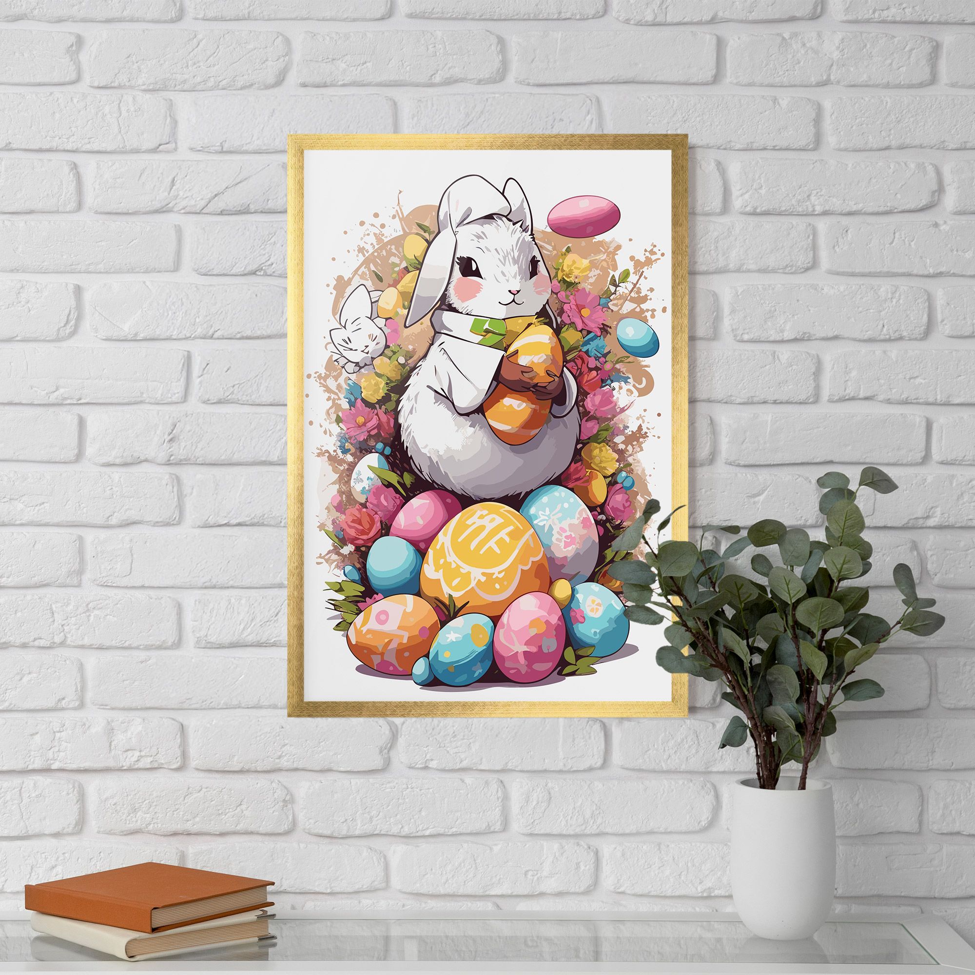 White Easter Bunny mockup 5