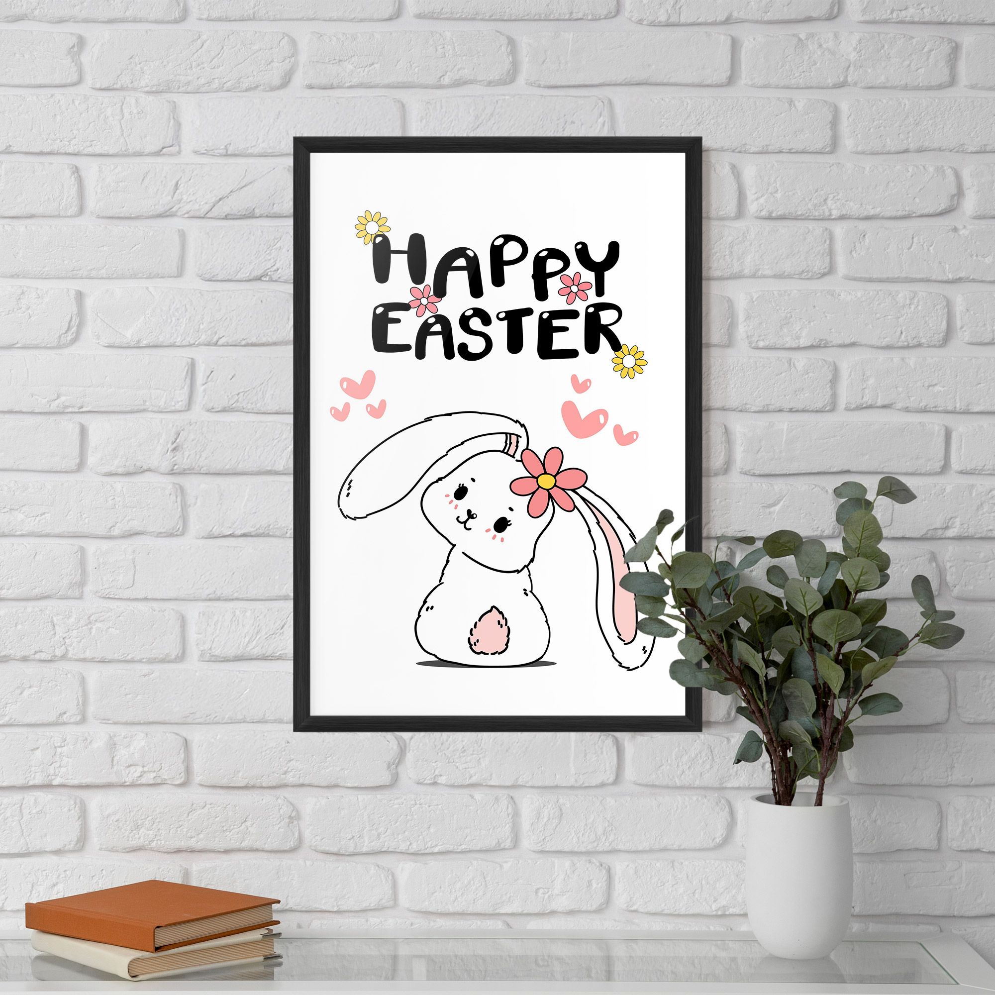 Cute Spring Bunny mockup 5