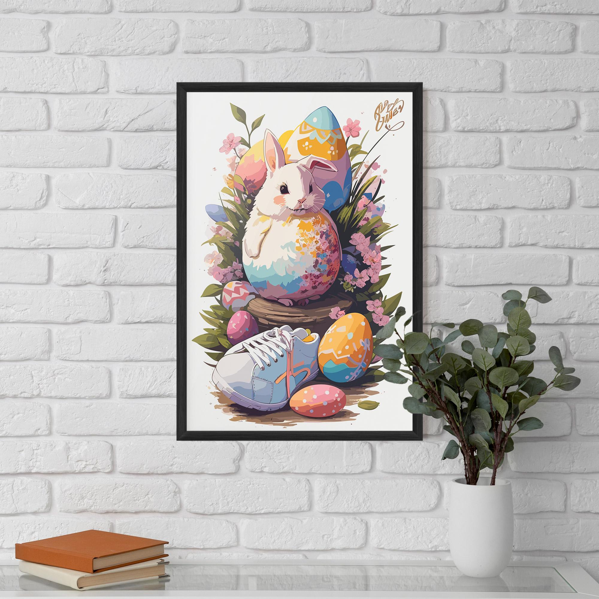 Gerahmte Poster Fatt Cute Bunny mockup 5