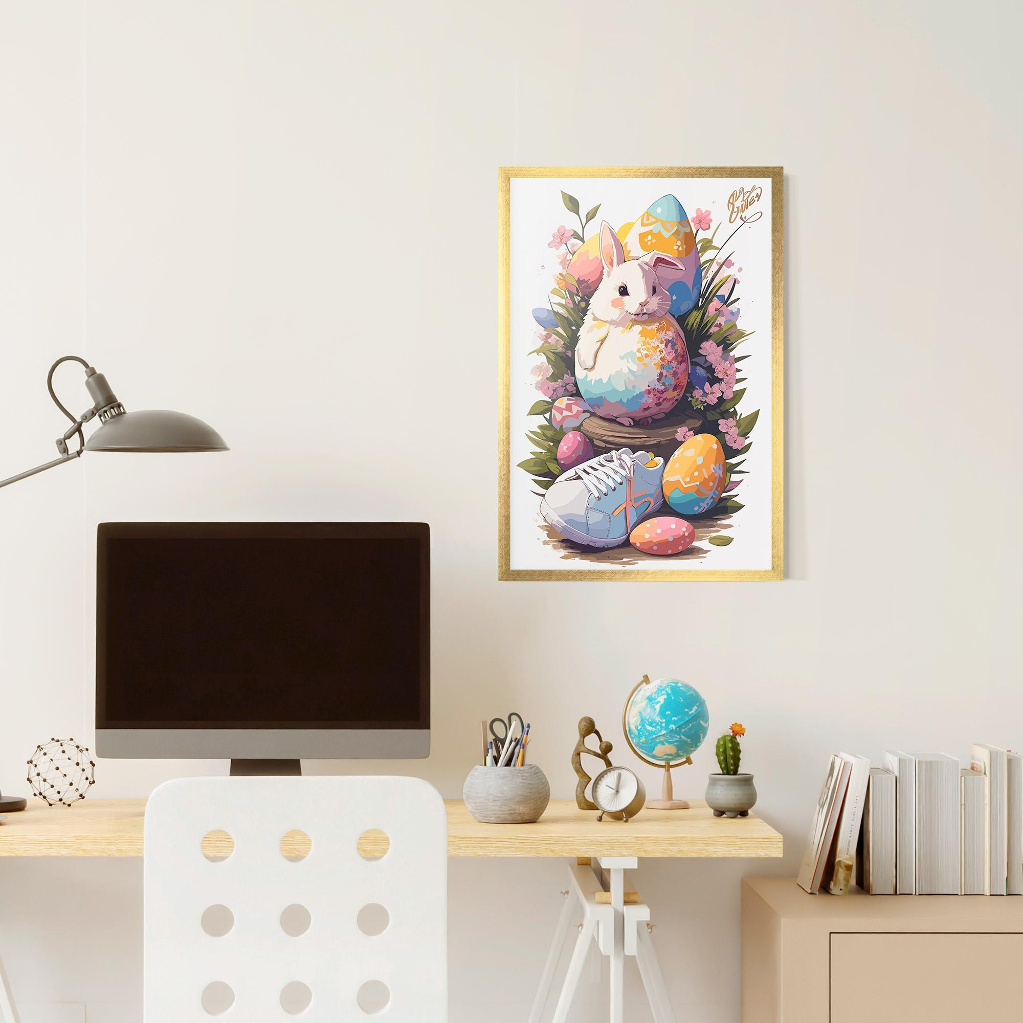 Gerahmte Poster Fatt Cute Bunny mockup 6
