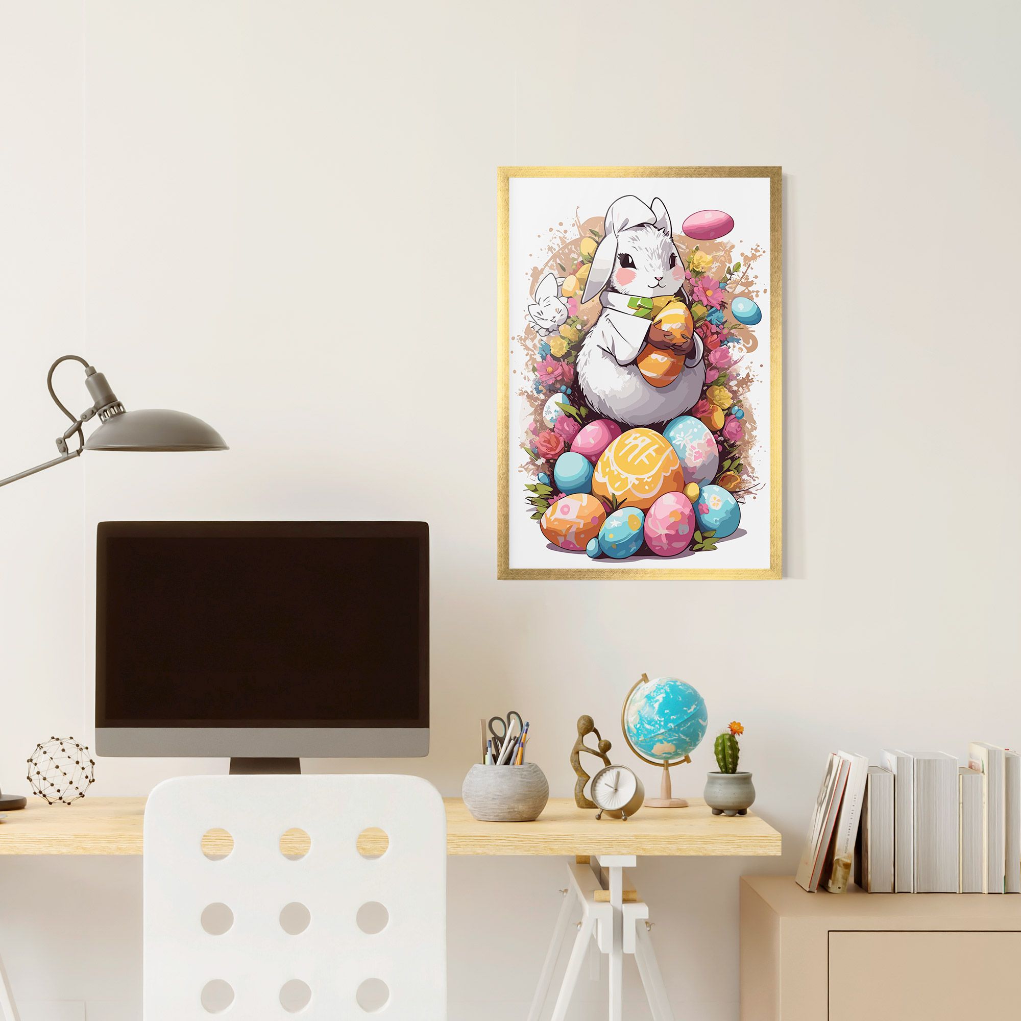 White Easter Bunny mockup 6