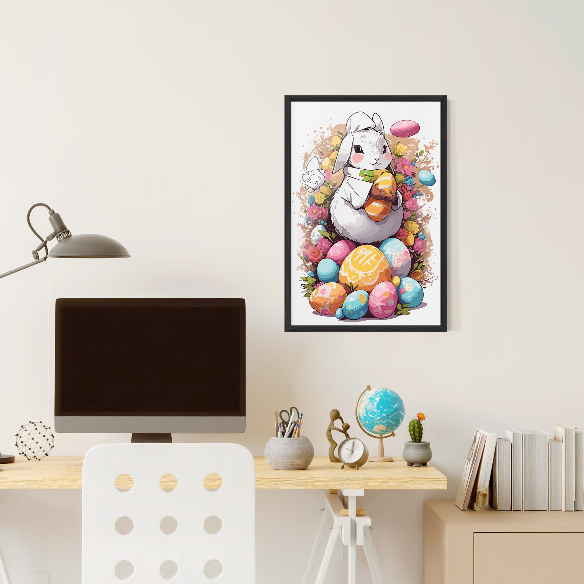 White Easter Bunny mockup 6