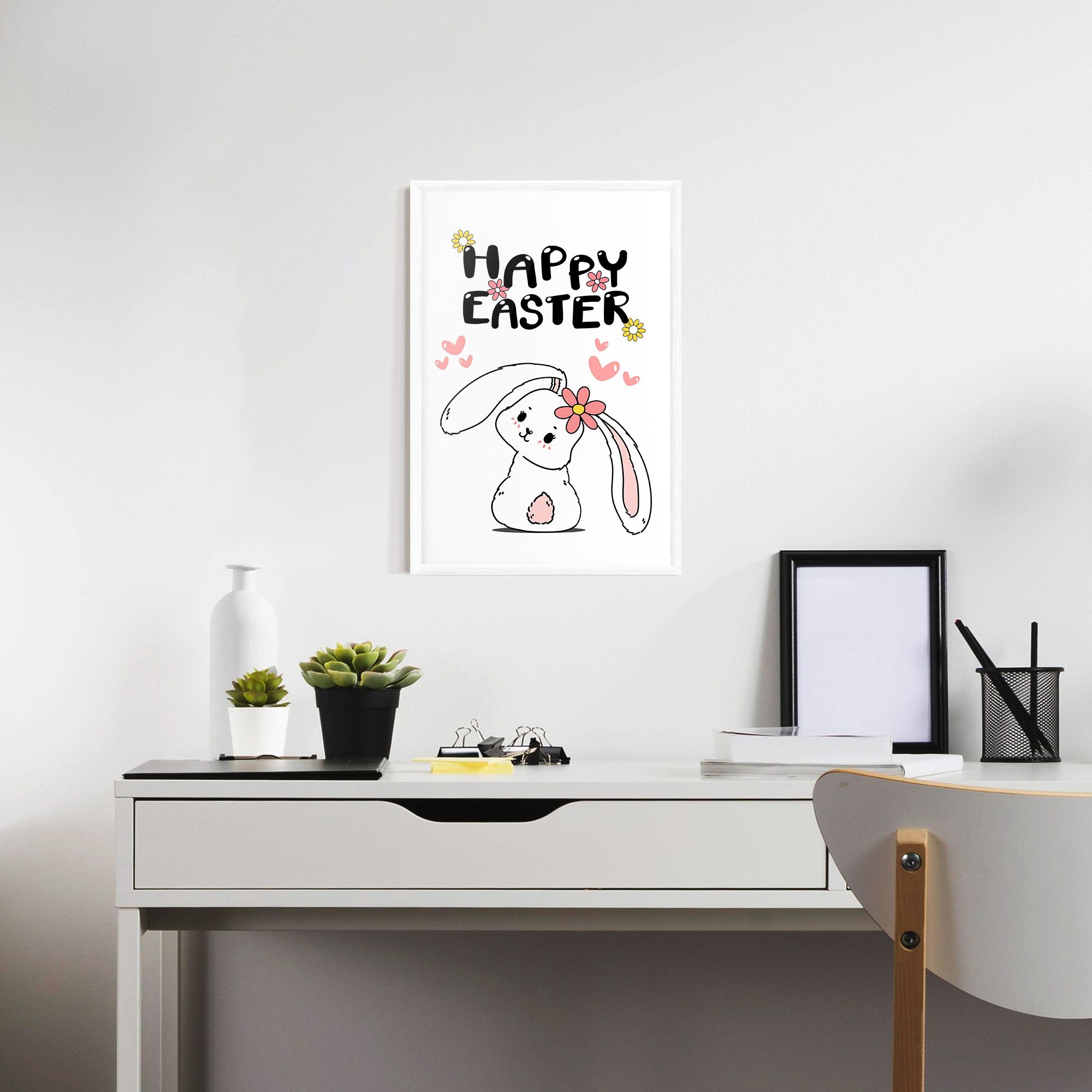 Cute Spring Bunny mockup 7