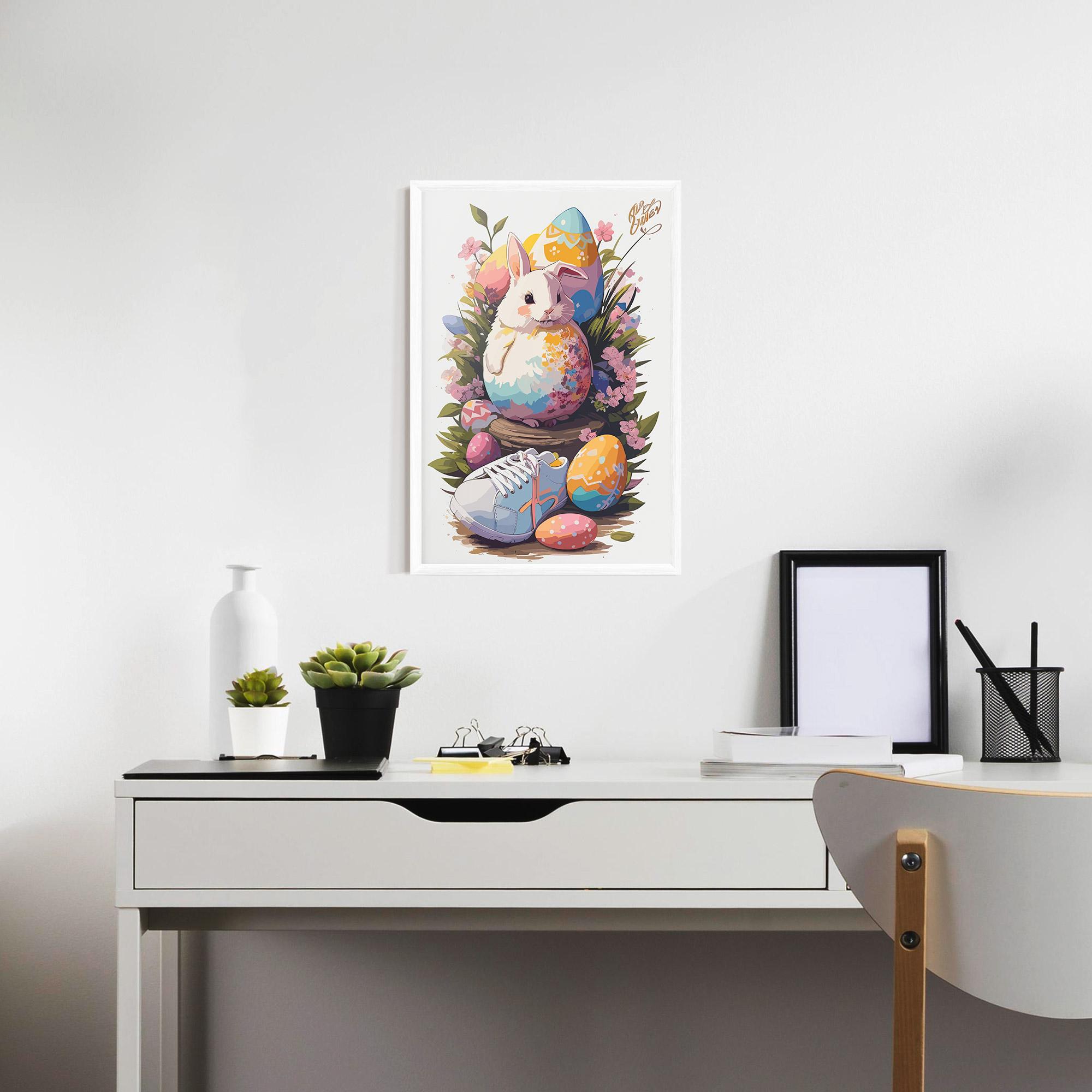 Gerahmte Poster Fatt Cute Bunny mockup 7