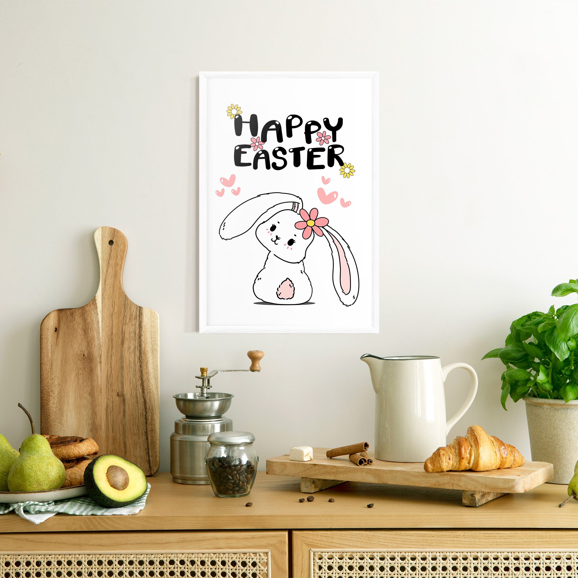 Cute Spring Bunny mockup 8