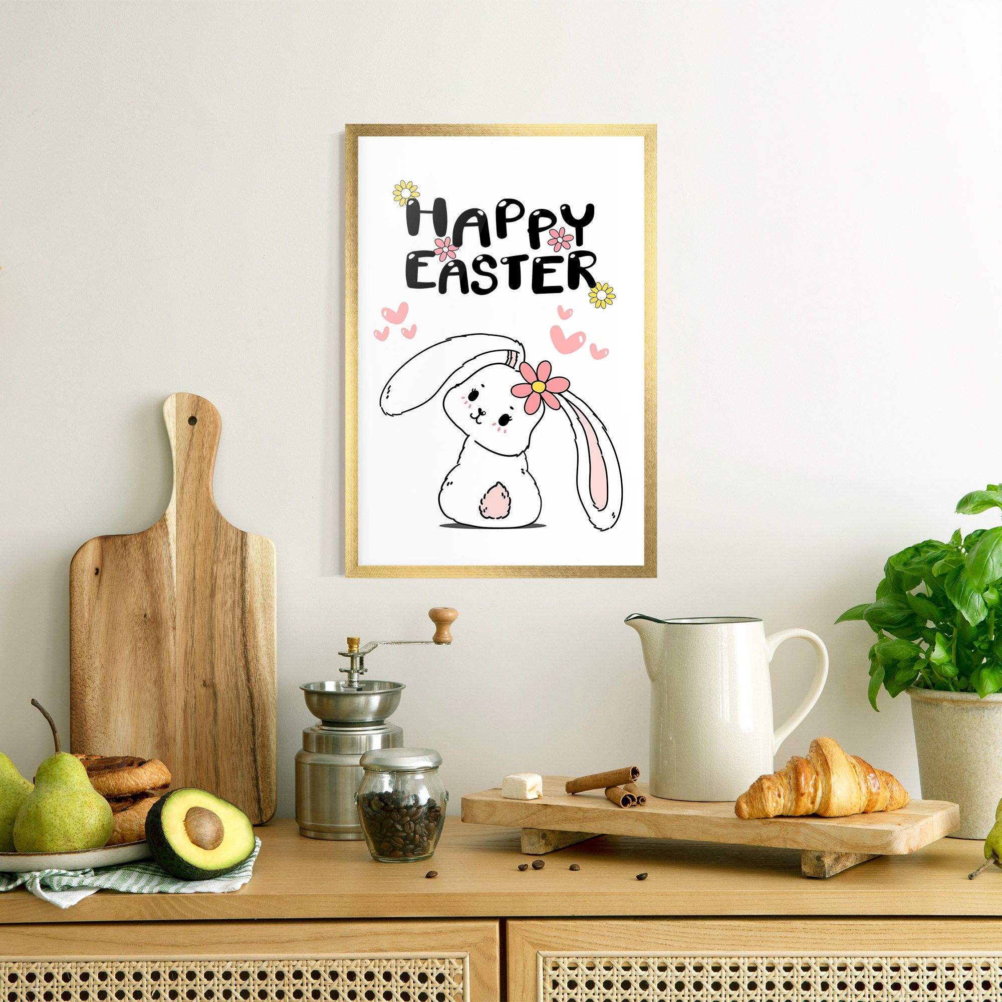 Cute Spring Bunny mockup 8