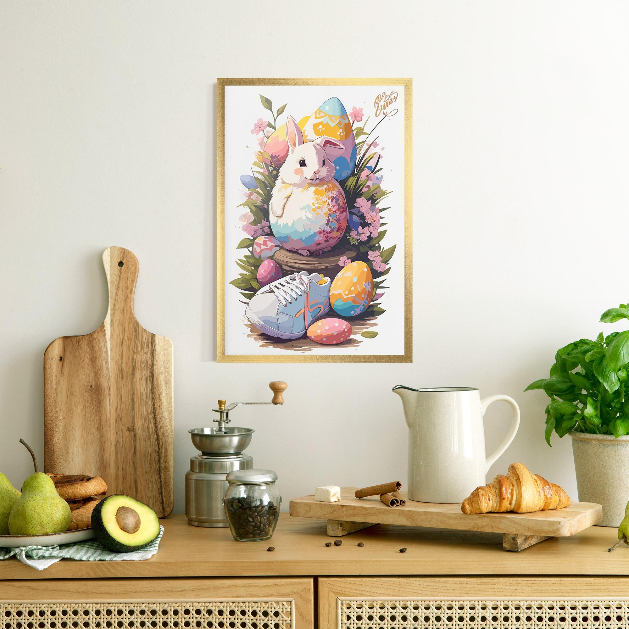 Gerahmte Poster Fatt Cute Bunny mockup 8