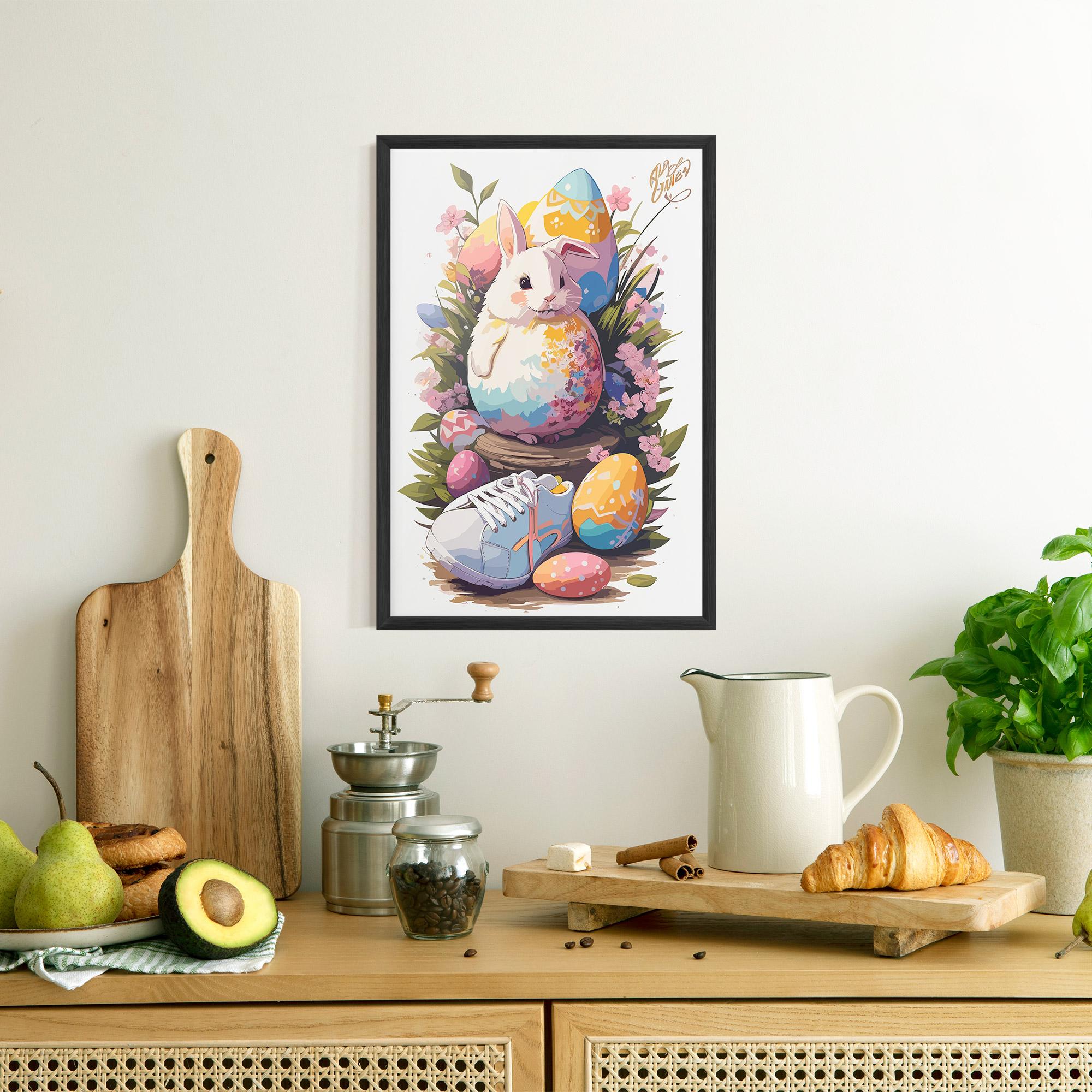 Gerahmte Poster Fatt Cute Bunny mockup 8