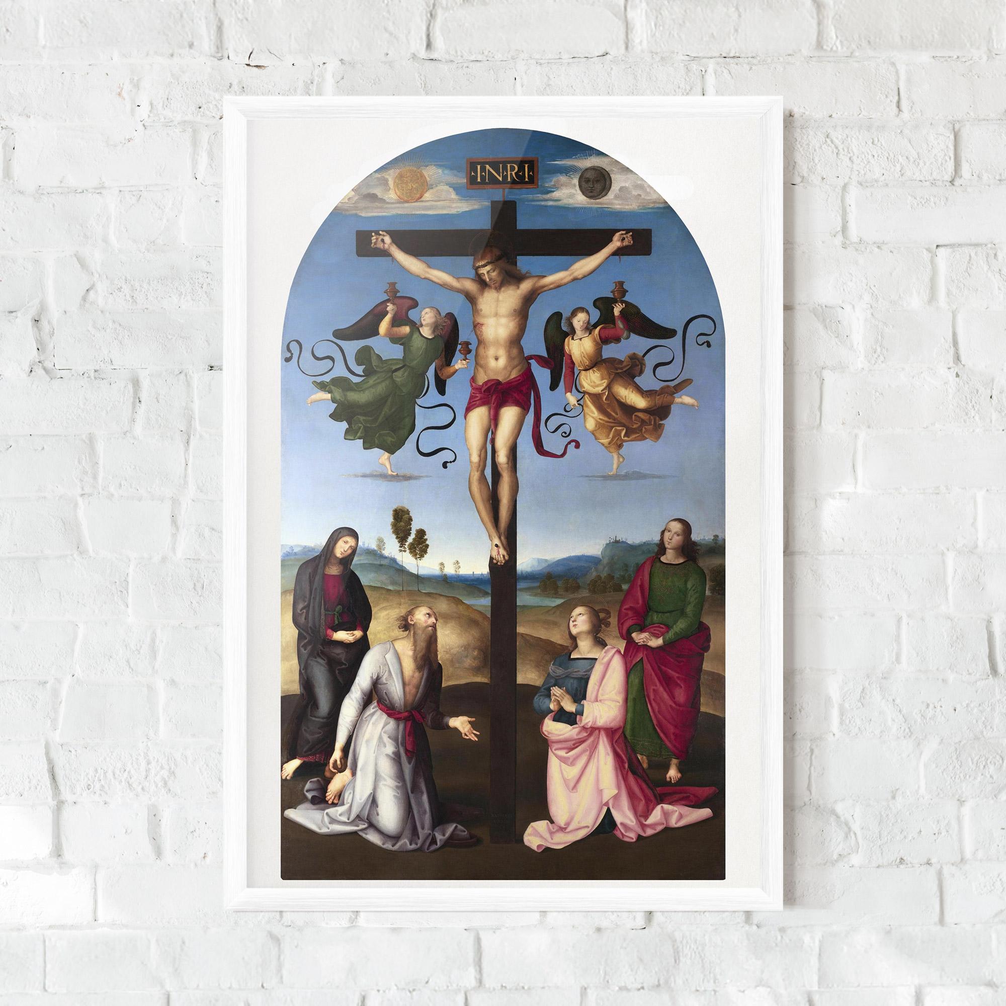 Gerahmte Poster Blue Sky Jesus mockup 0