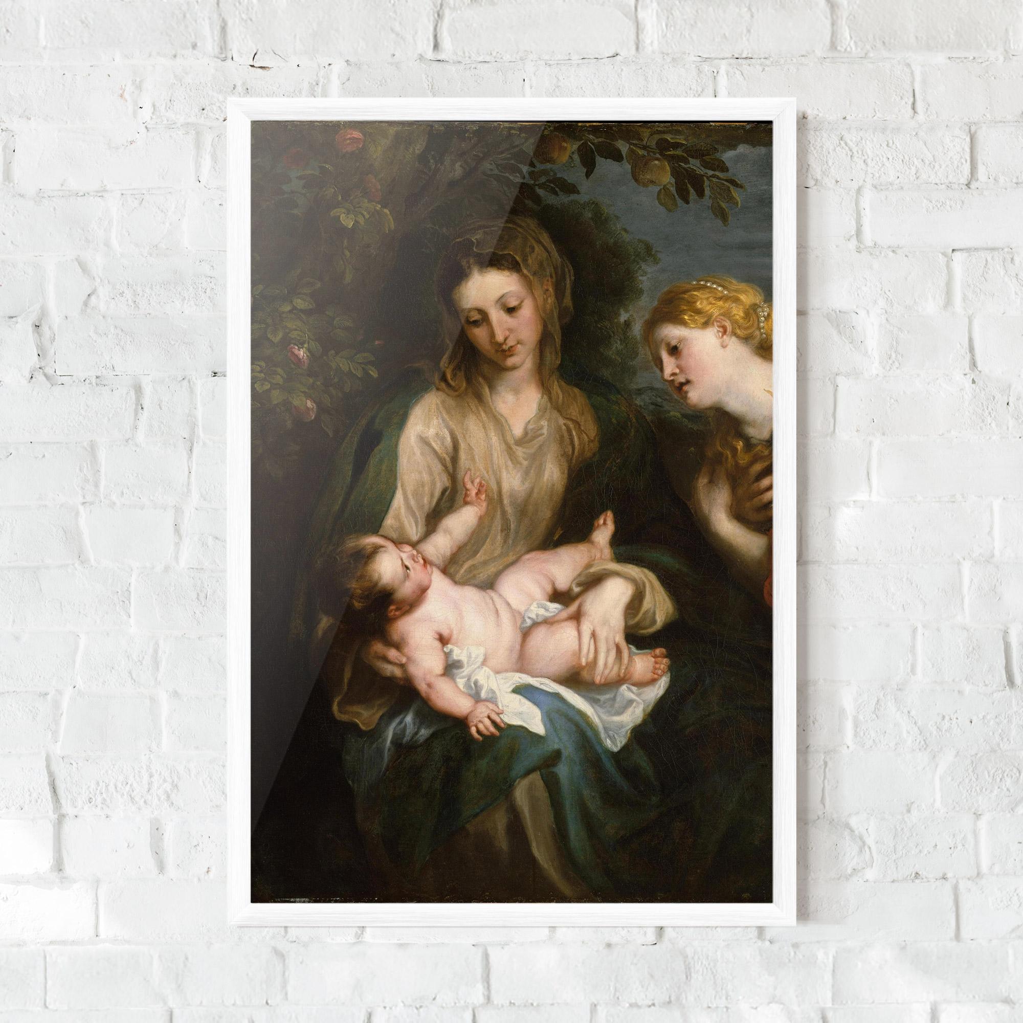 Gerahmte Poster Looking At Baby mockup 0