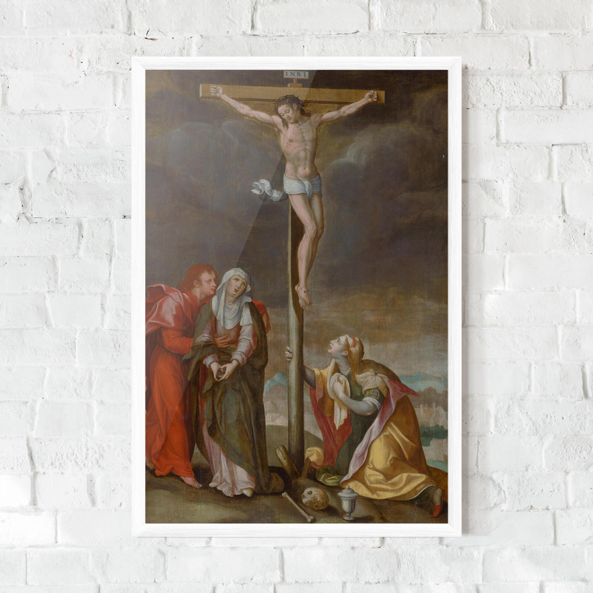 Gerahmte Poster Old Cross Jesus mockup 0
