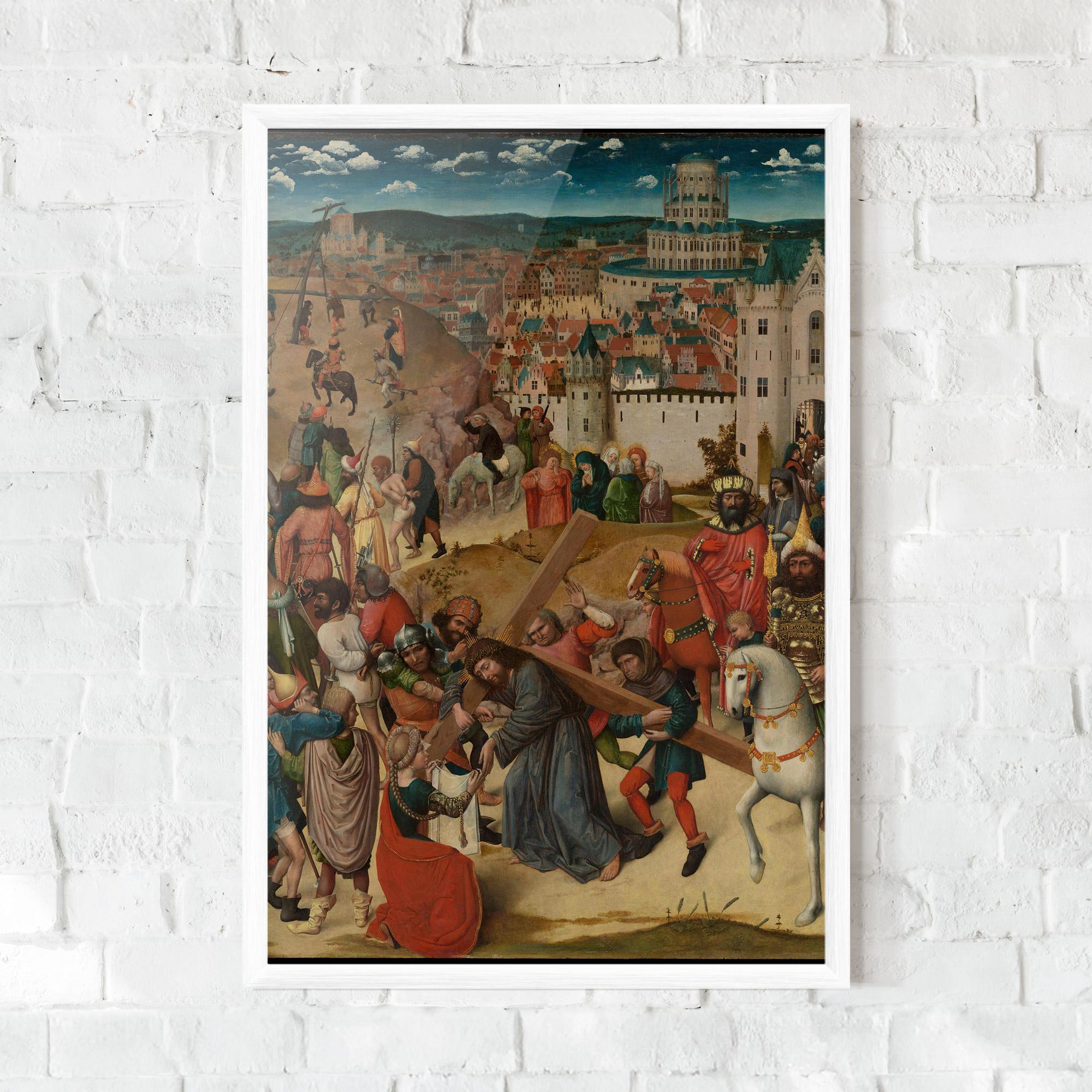 Gerahmte Poster People Holding Cross mockup 0