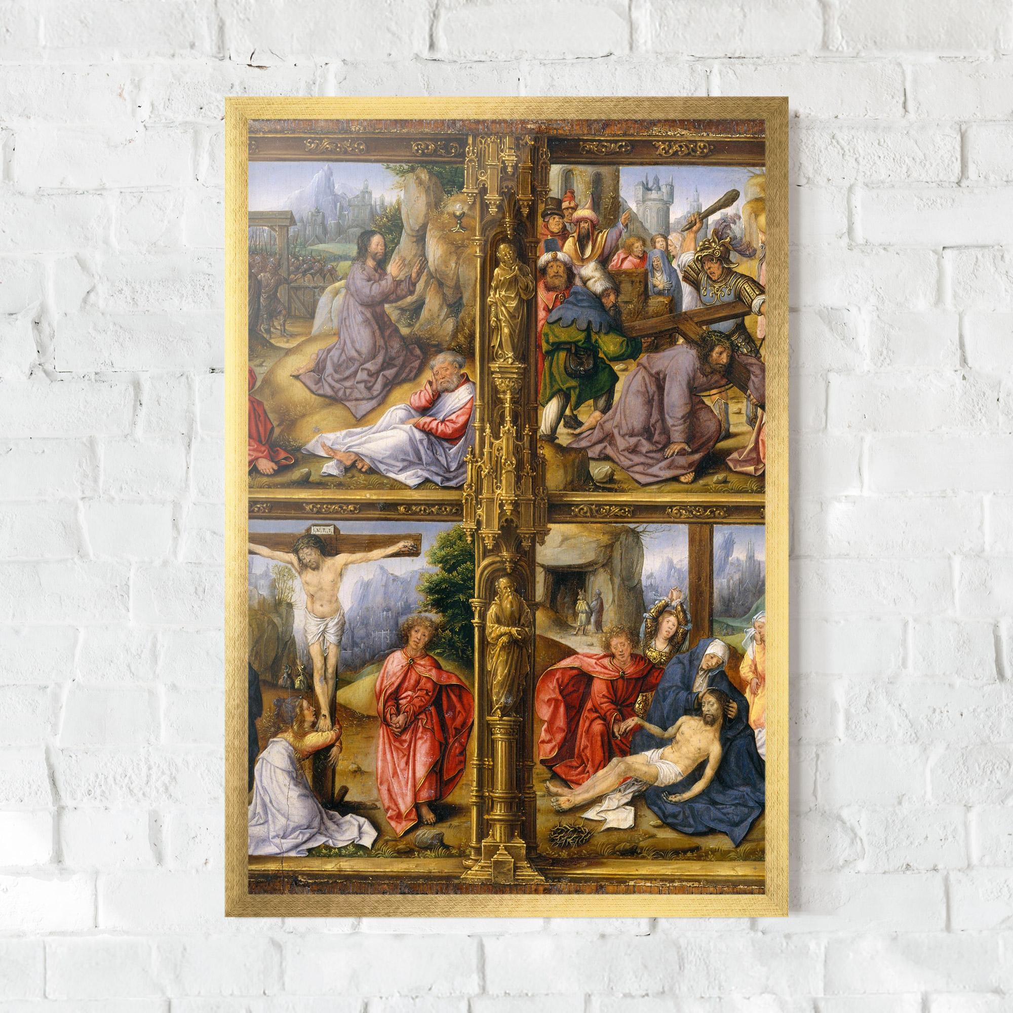 Gerahmte Poster Gold Window View mockup 0