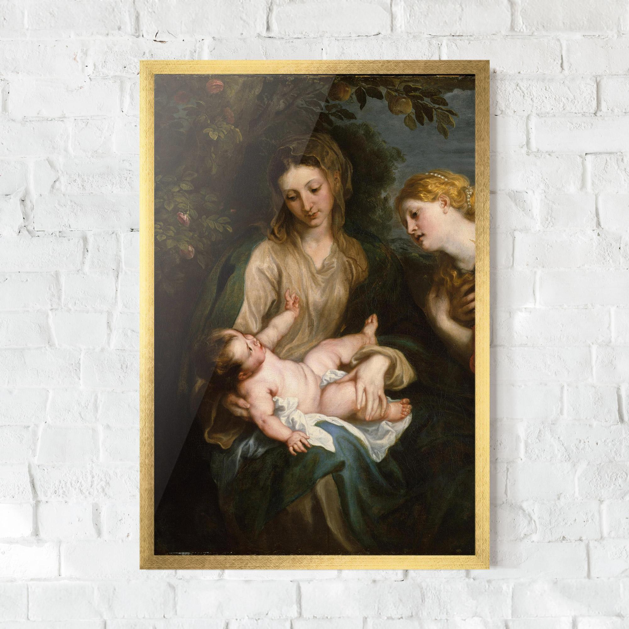 Gerahmte Poster Looking At Baby mockup 0