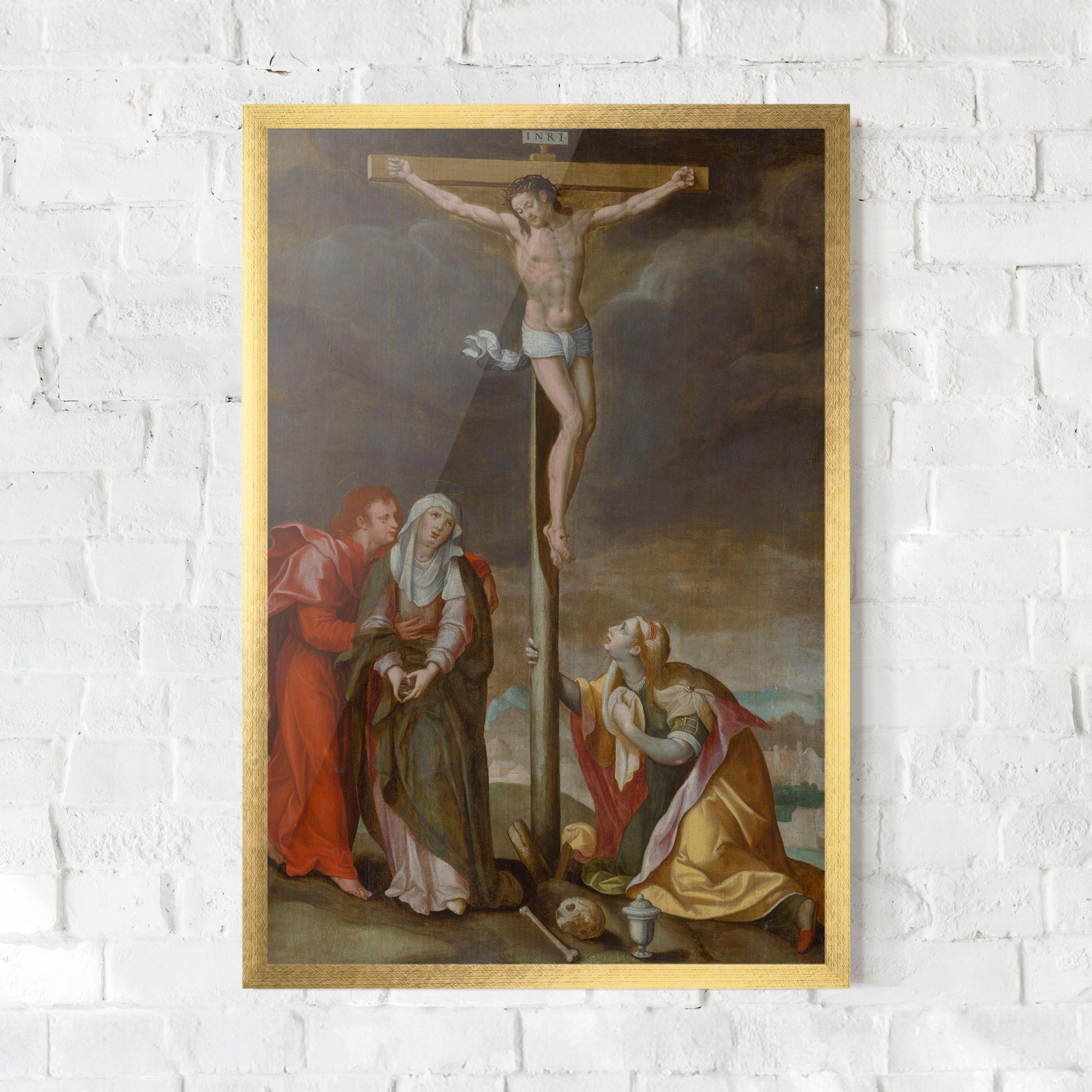 Gerahmte Poster Old Cross Jesus mockup 0