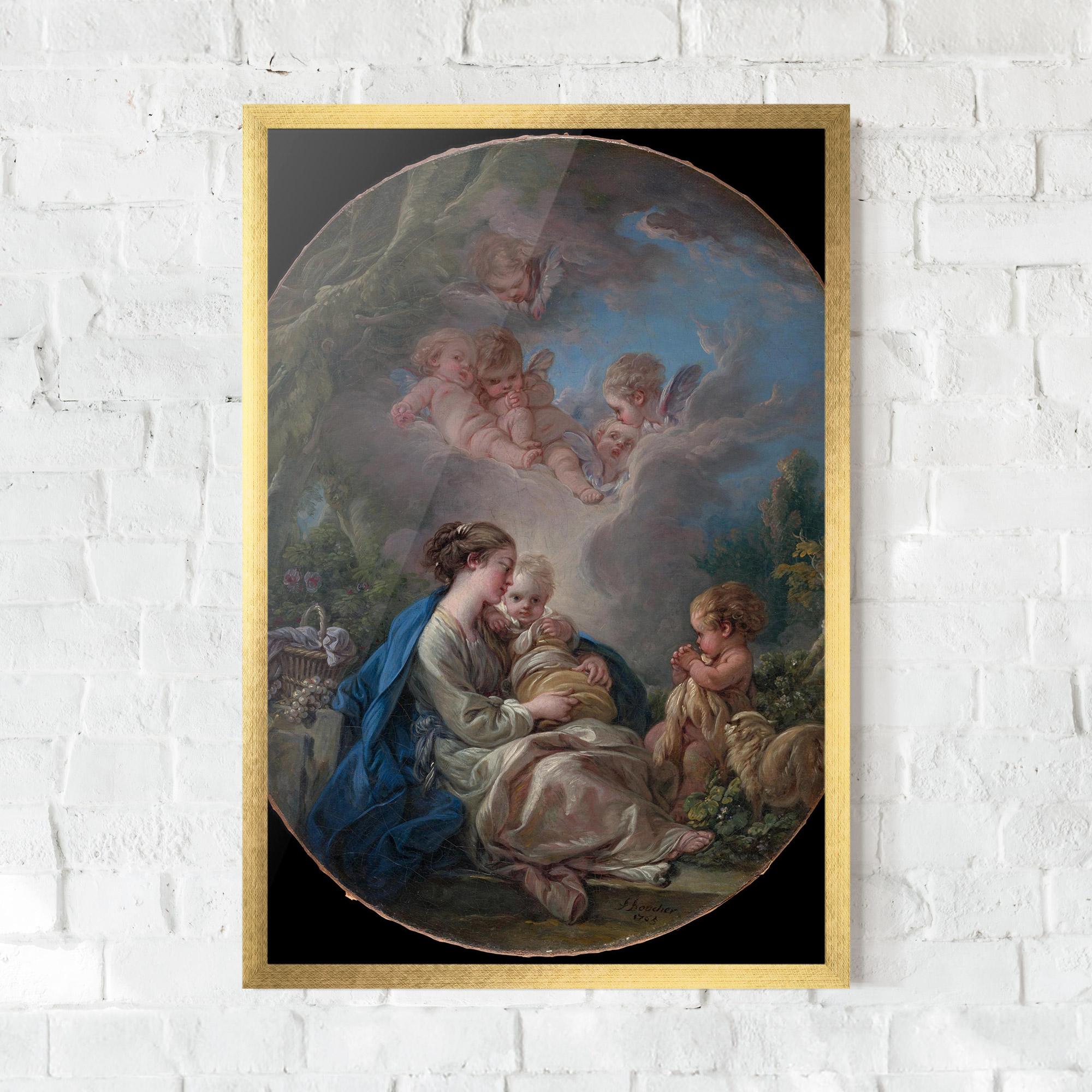 Gerahmte Poster Religious Circle mockup 0