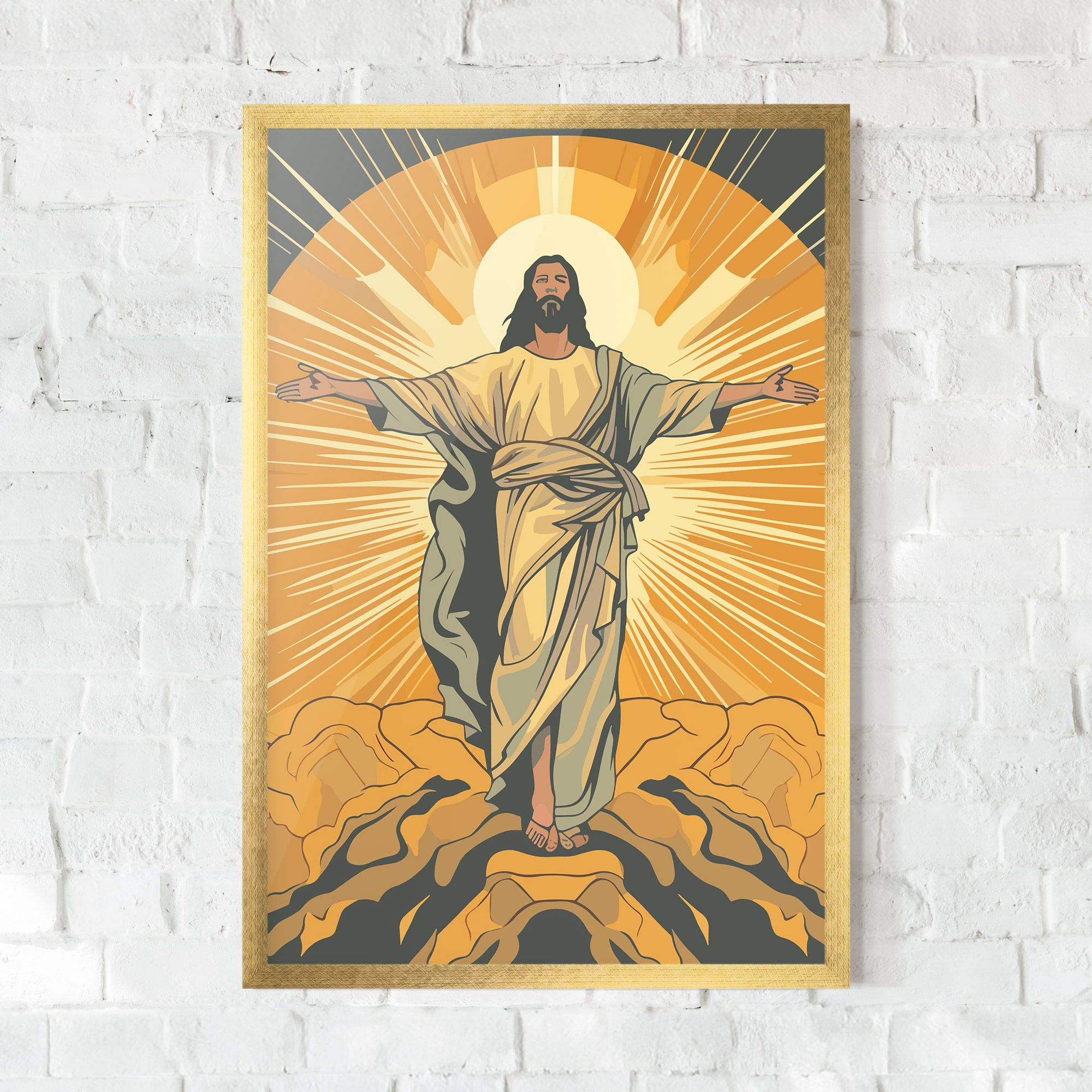 Sunset Jesus mockup 0