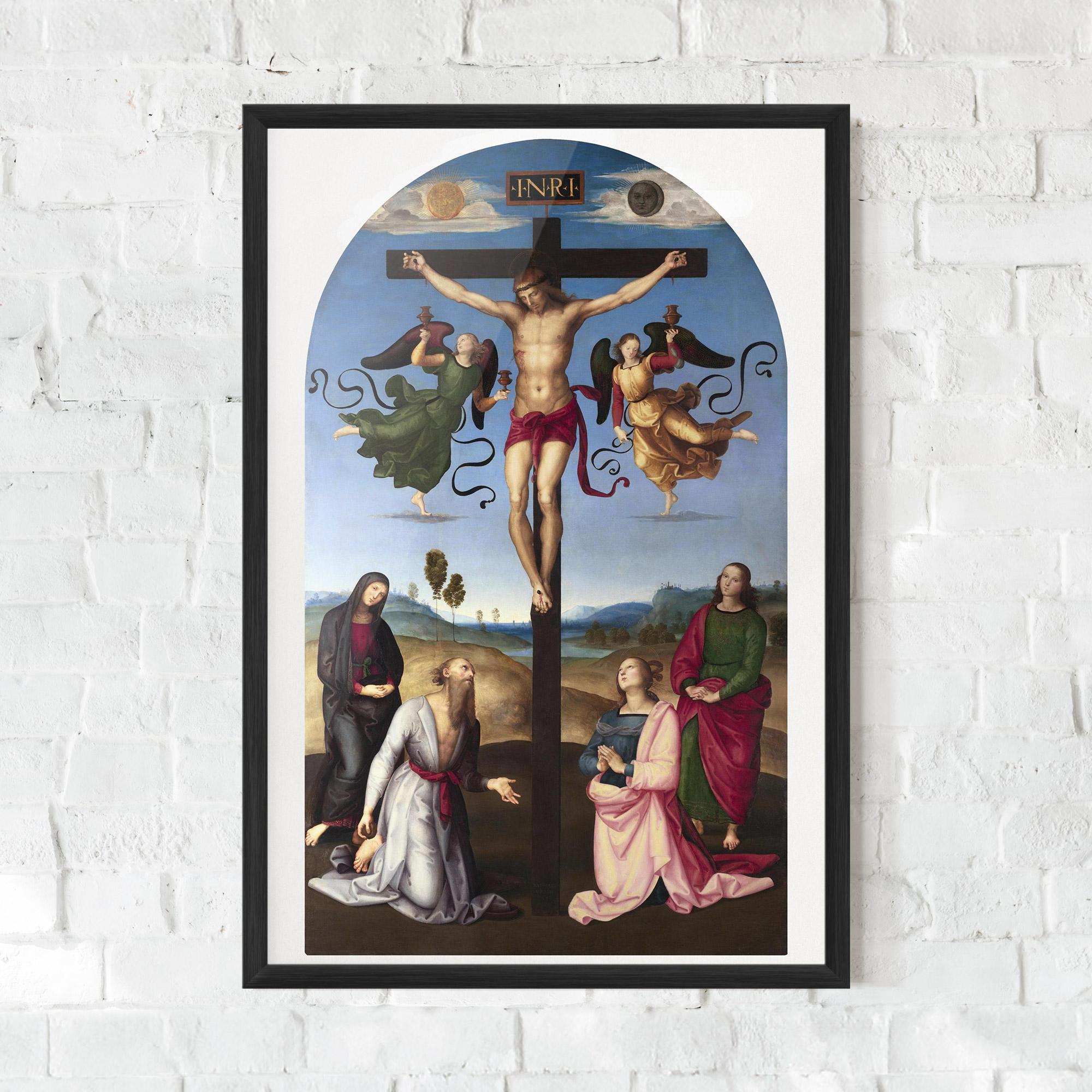 Gerahmte Poster Blue Sky Jesus mockup 0