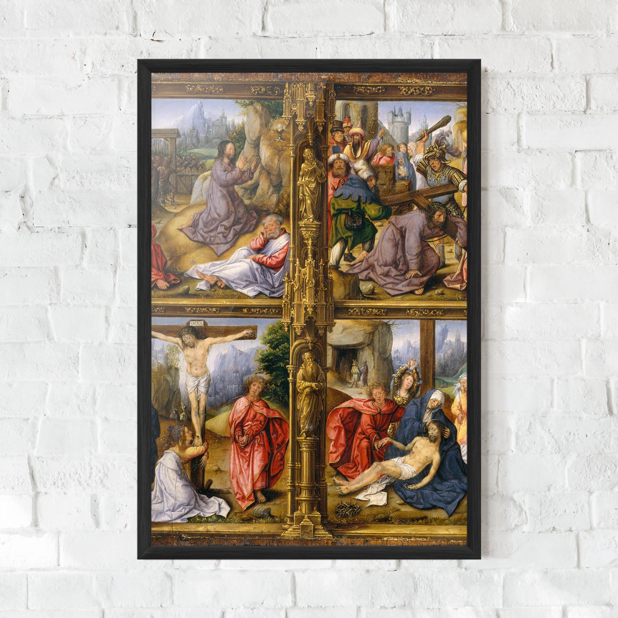 Gerahmte Poster Gold Window View mockup 0