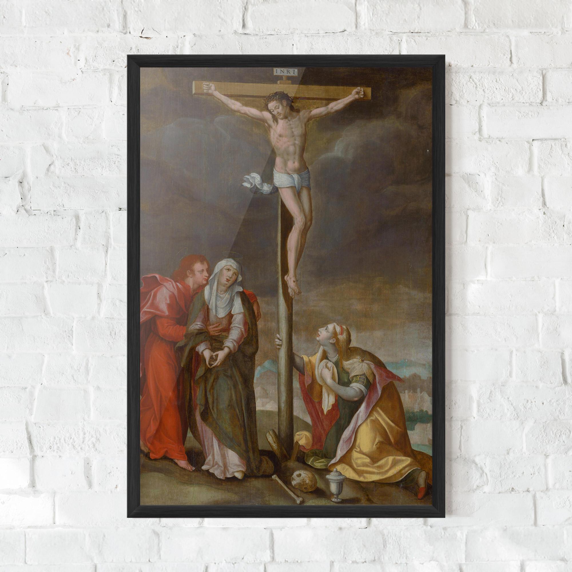 Gerahmte Poster Old Cross Jesus mockup 0