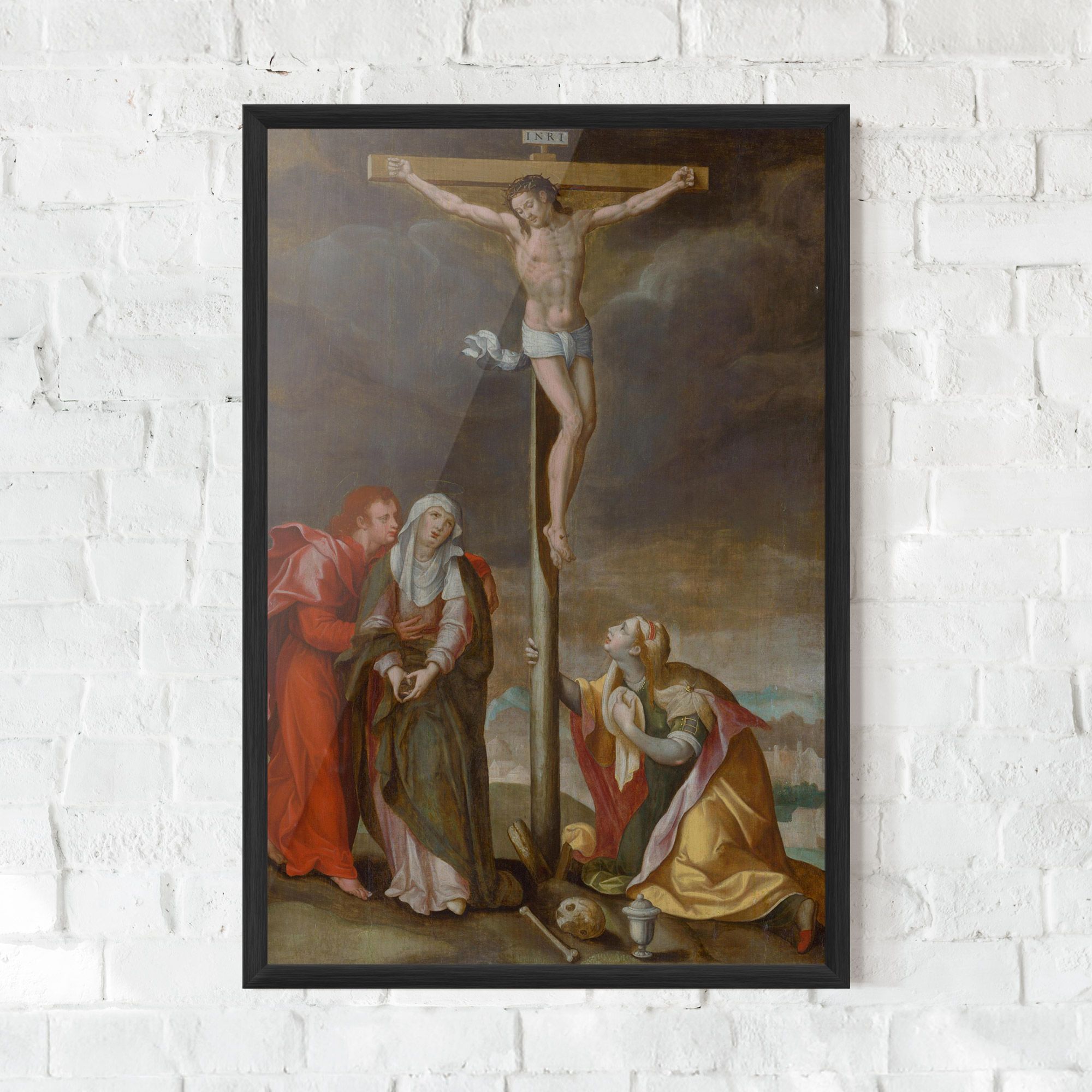 Gerahmte Poster Old Cross Jesus mockup 0