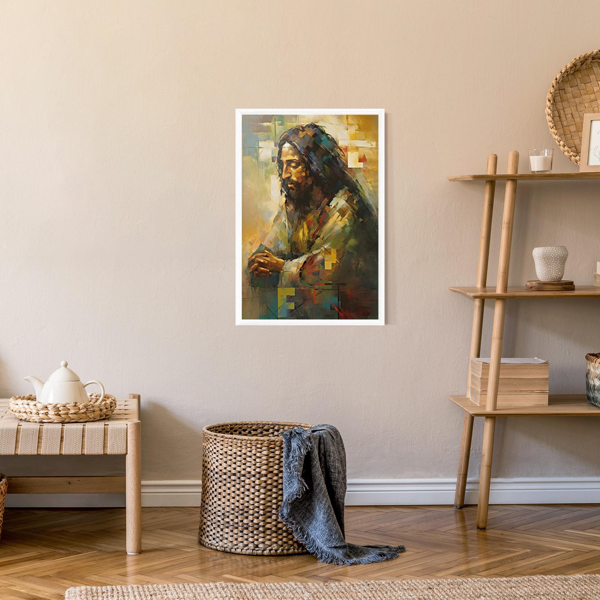 Gerahmte Poster Christ Painting Art mockup 9